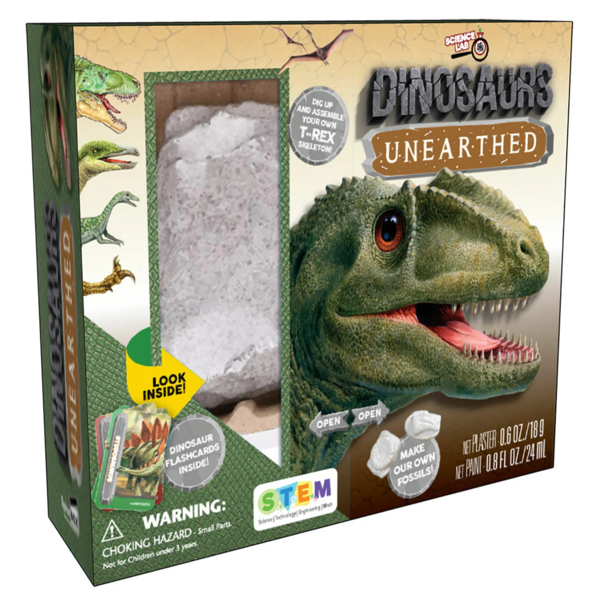 SpiceBox Science Lab: Dinosaurs Unearthed Kit - Prehistoric Discovery Set
