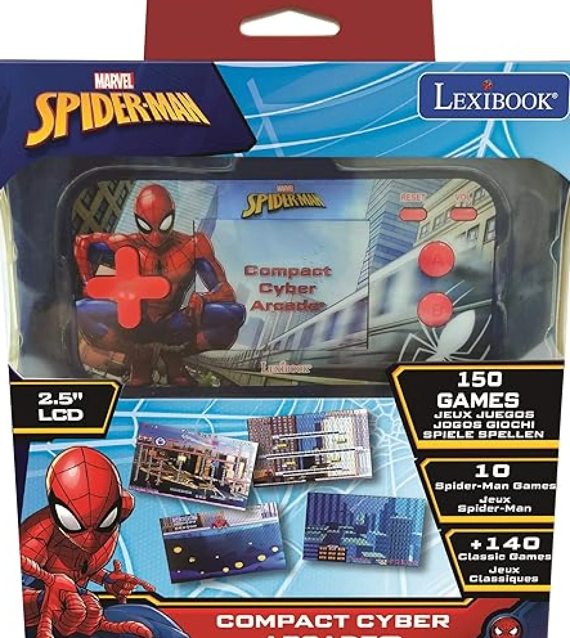 Spider-Man Compact Cyber Arcade Handheld Gaming Console