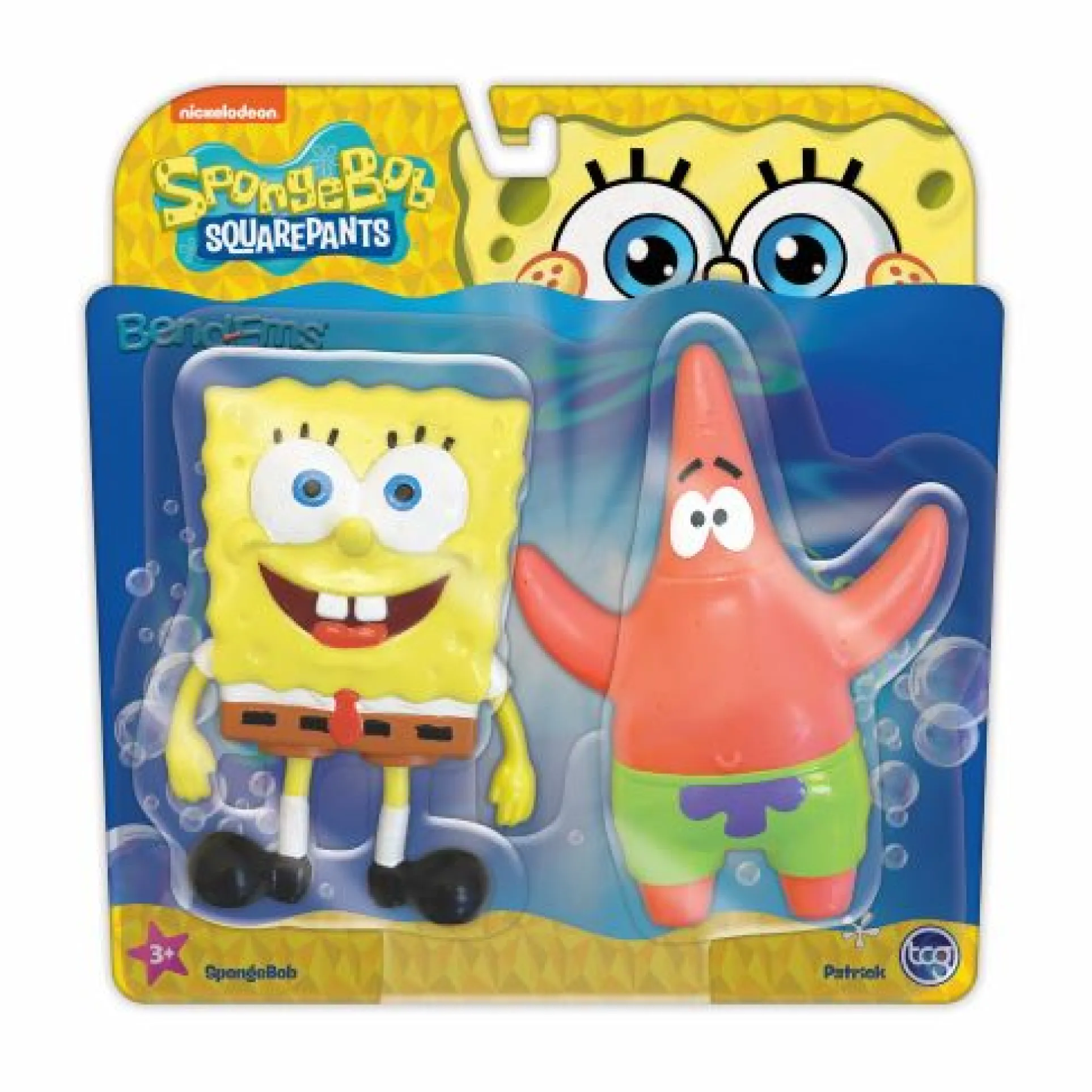 SpongeBob SquarePants Bend-Ems Action Figure Set - SpongeBob vs. Plankton