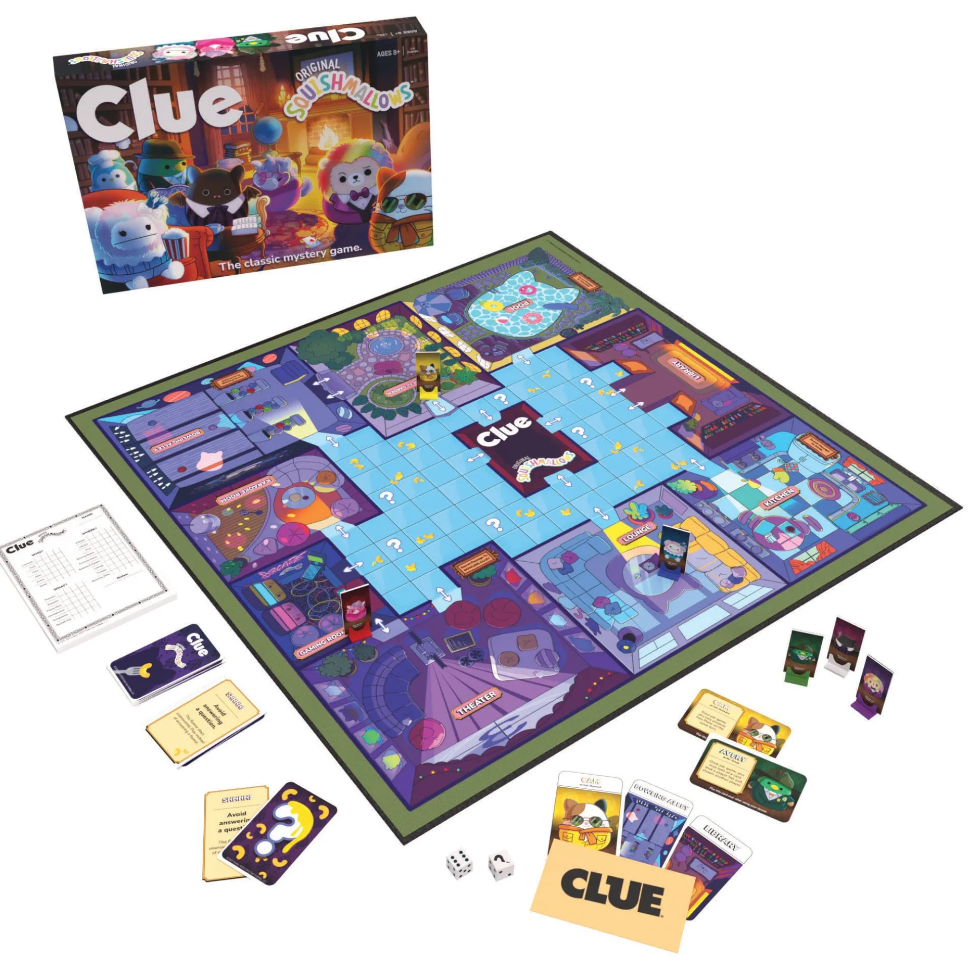 Squishmallows CLUE® Mystery Board Game by USAopoly