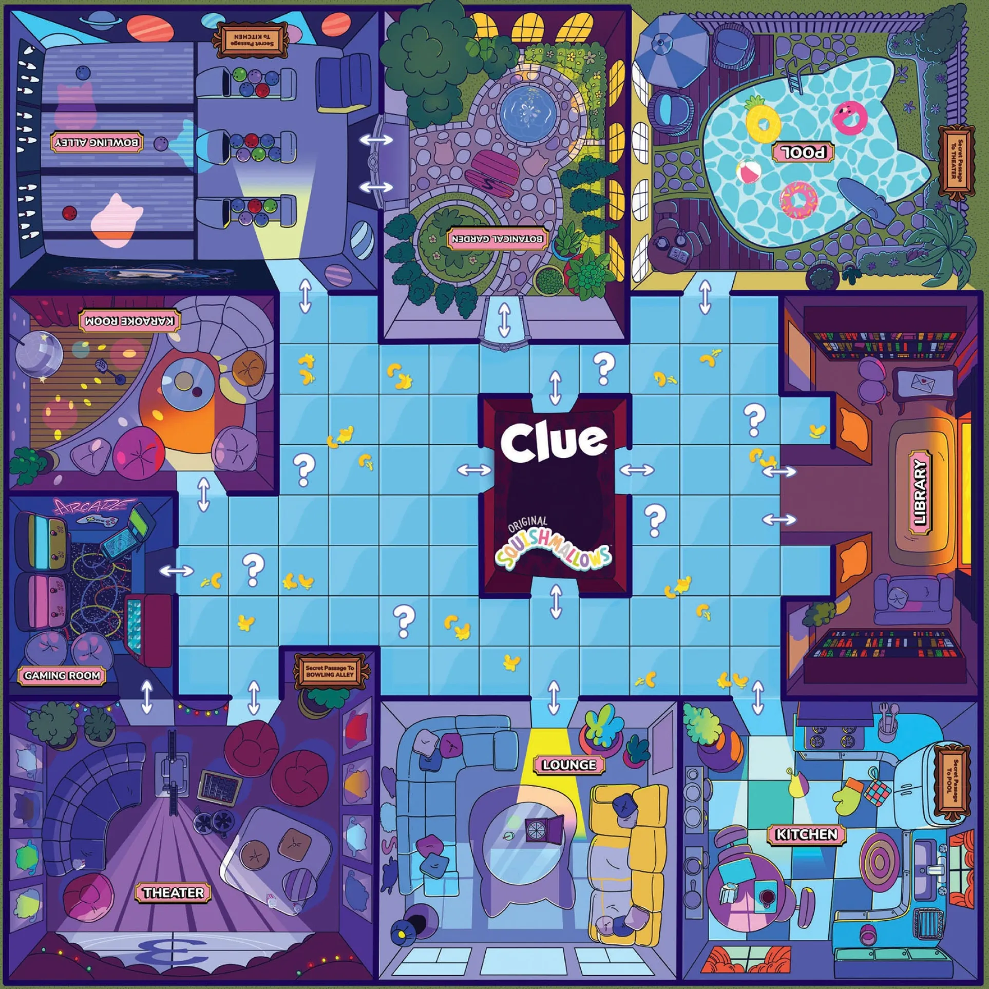 Squishmallows CLUE® Mystery Board Game by USAopoly