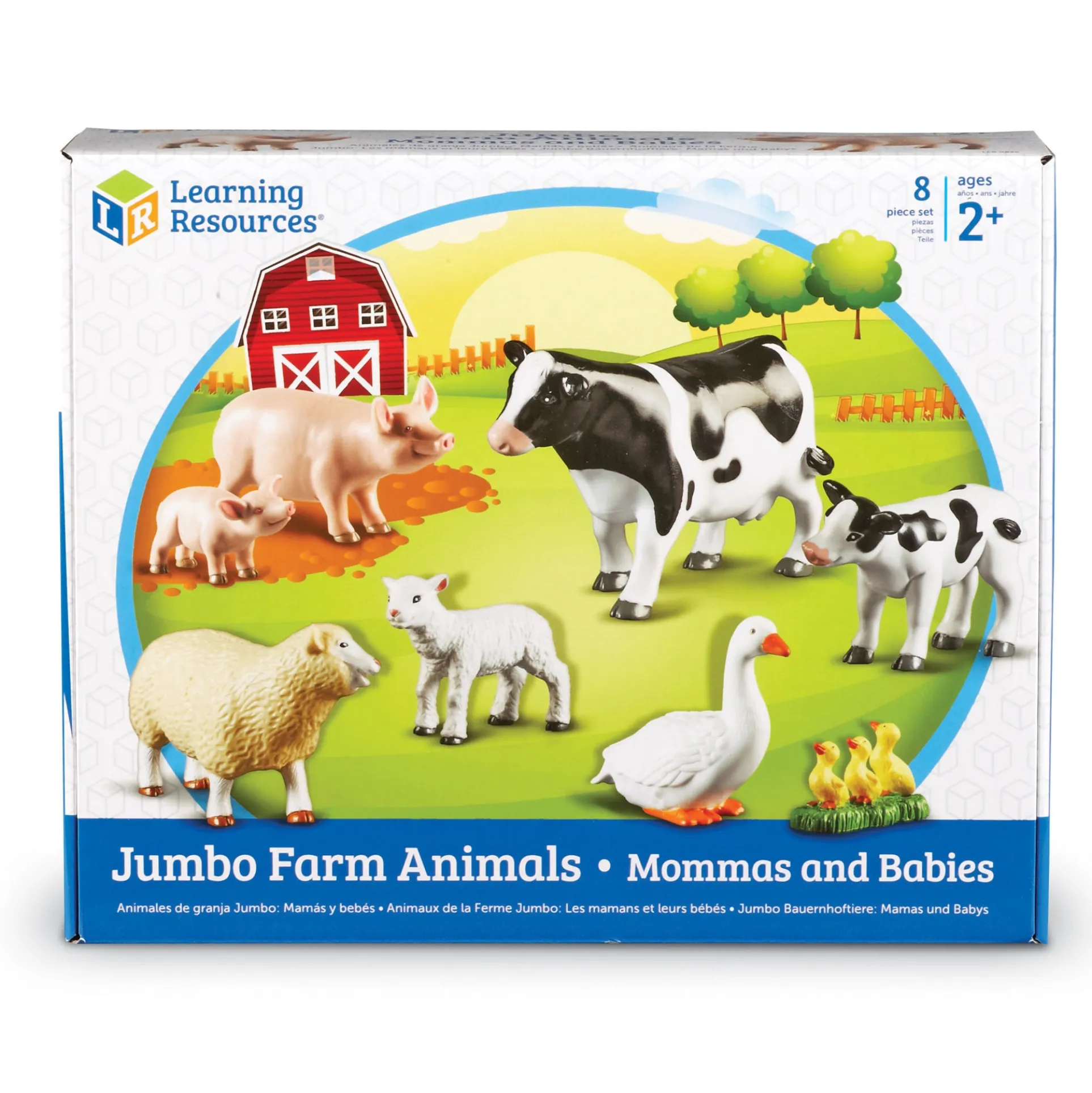 Learning Resources Jumbo Farm Animals: Mommas And Babies Set
