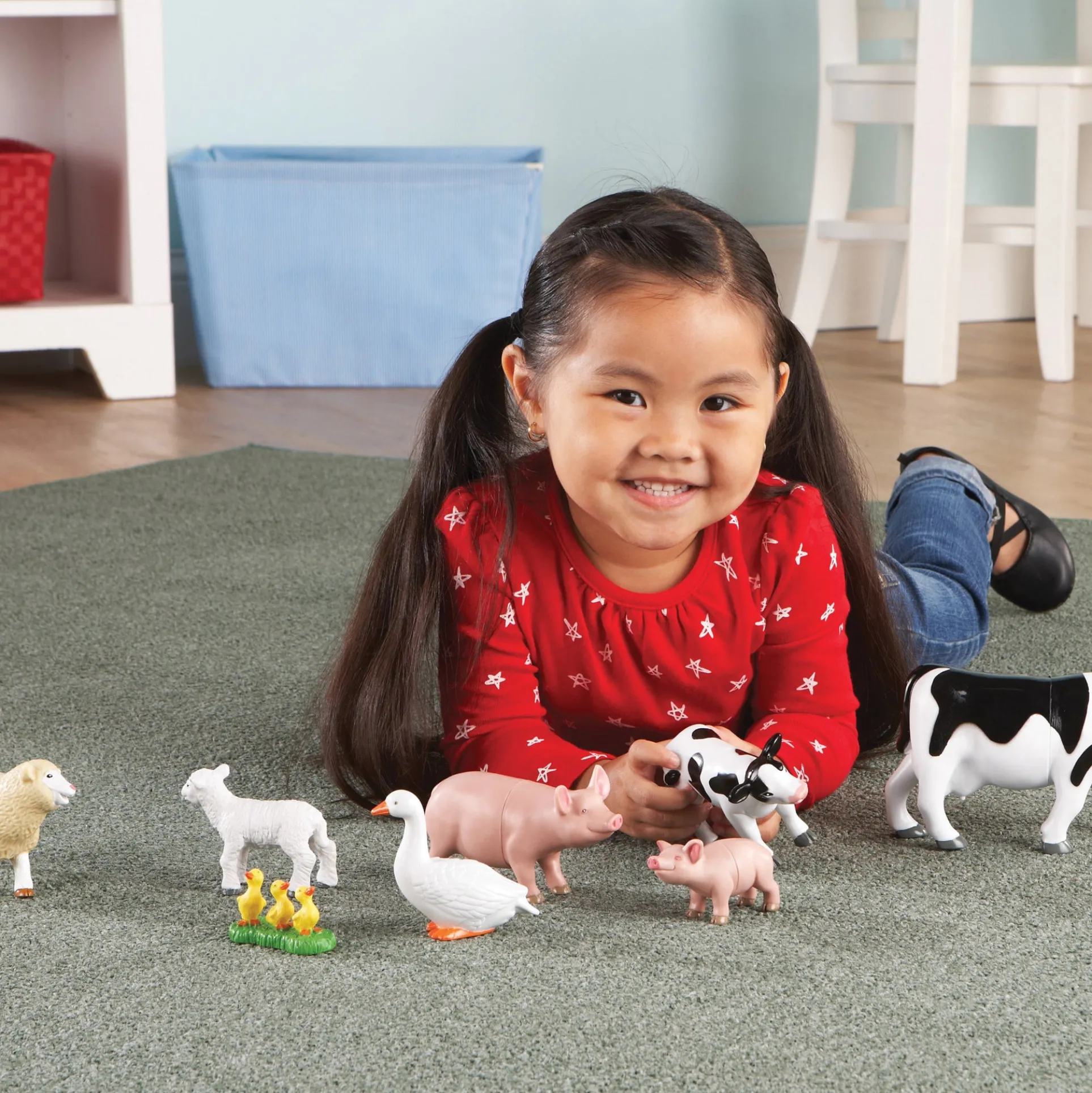 Learning Resources Jumbo Farm Animals: Mommas And Babies Set