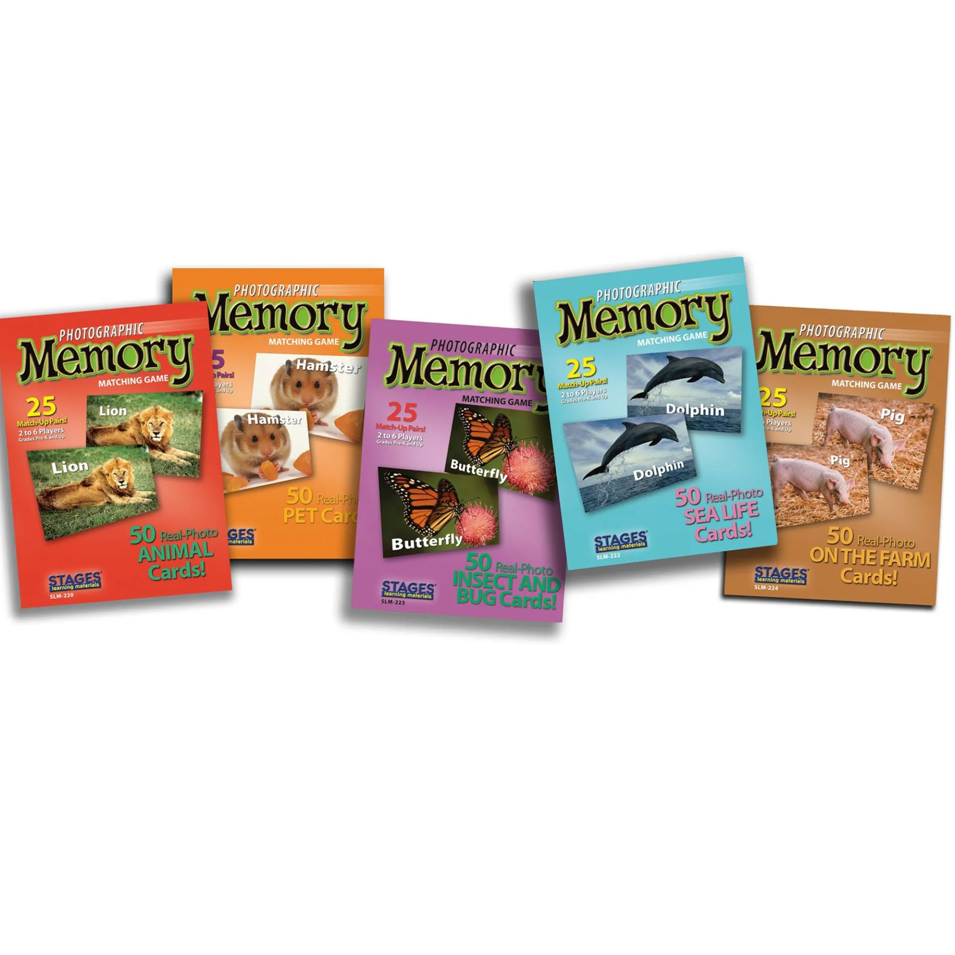 Stages Learning Animal Photographic Memory Matching Game Set - Educational Toy