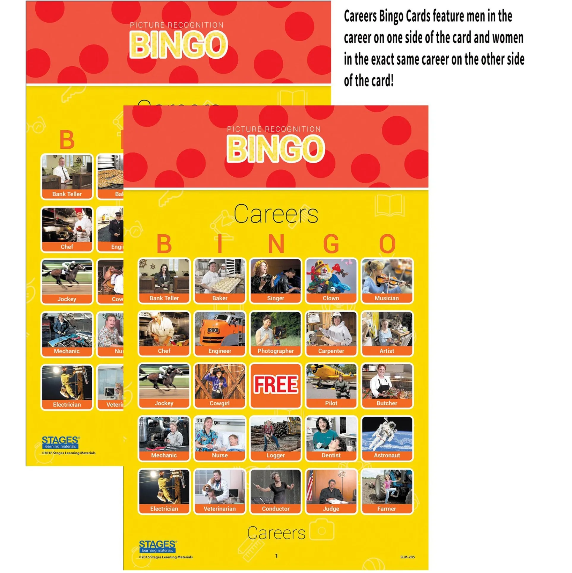 Stages Learning Bingo Games Set - Picture Recognition - Multilingual Play