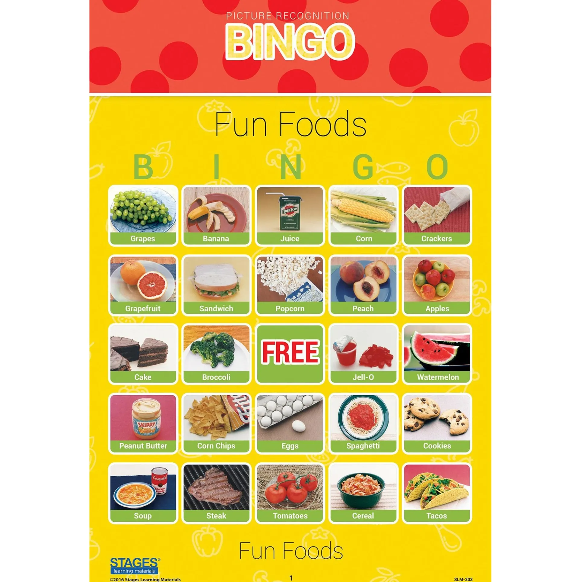 Stages Learning Bingo Games Set - Picture Recognition - Multilingual Play