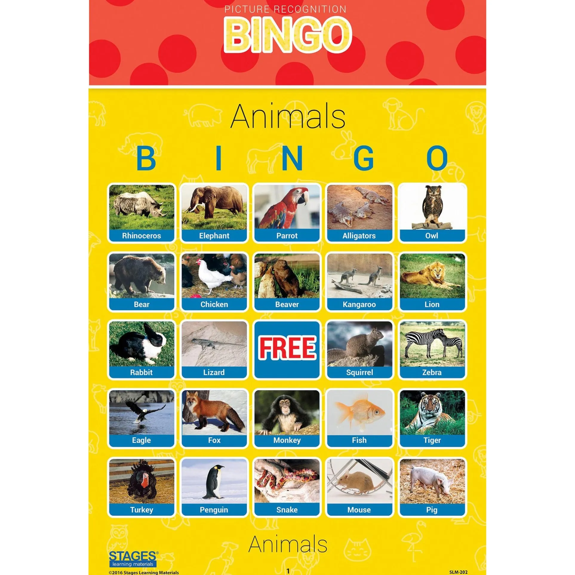 Stages Learning Bingo Games Set - Picture Recognition - Multilingual Play