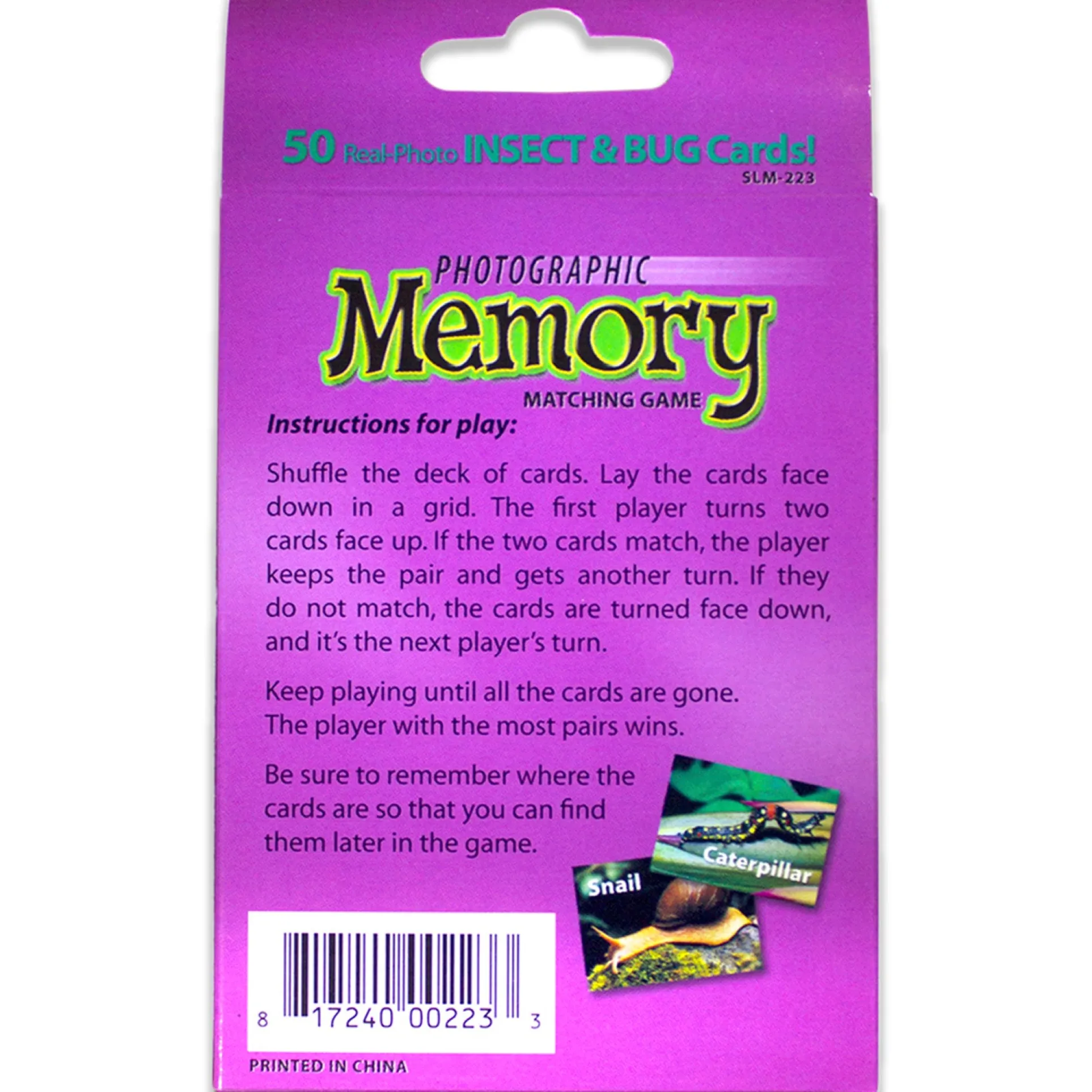 Stages Learning Materials - Memory Matching Game - Insects & Bugs - 3 Pack