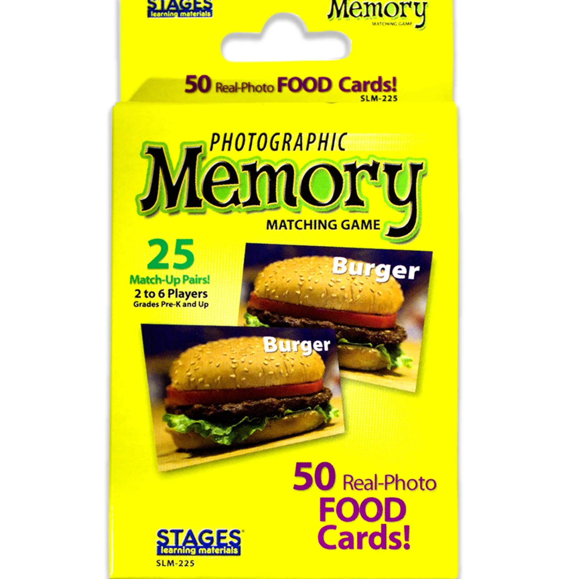 Stages Learning Materials Memory Match Game - Food Trio