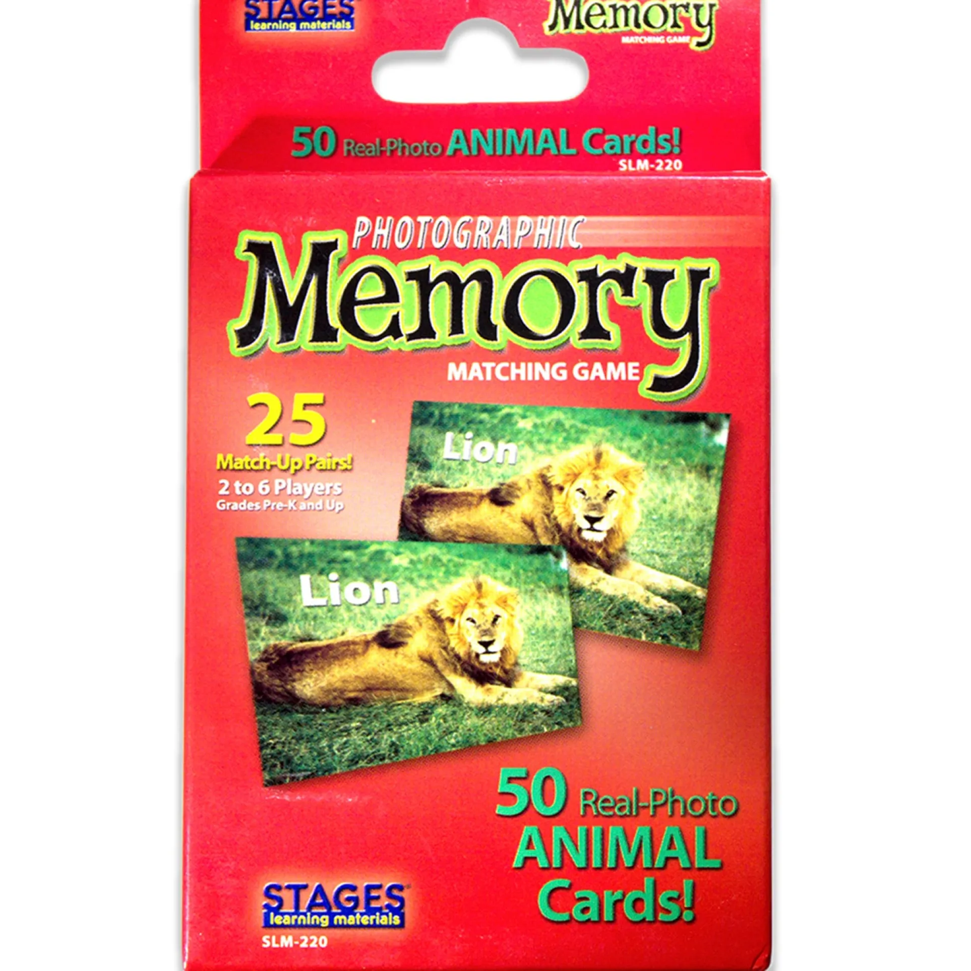 Stages Learning Materials - Animal Photographic Memory Matching Game - Pack of 3
