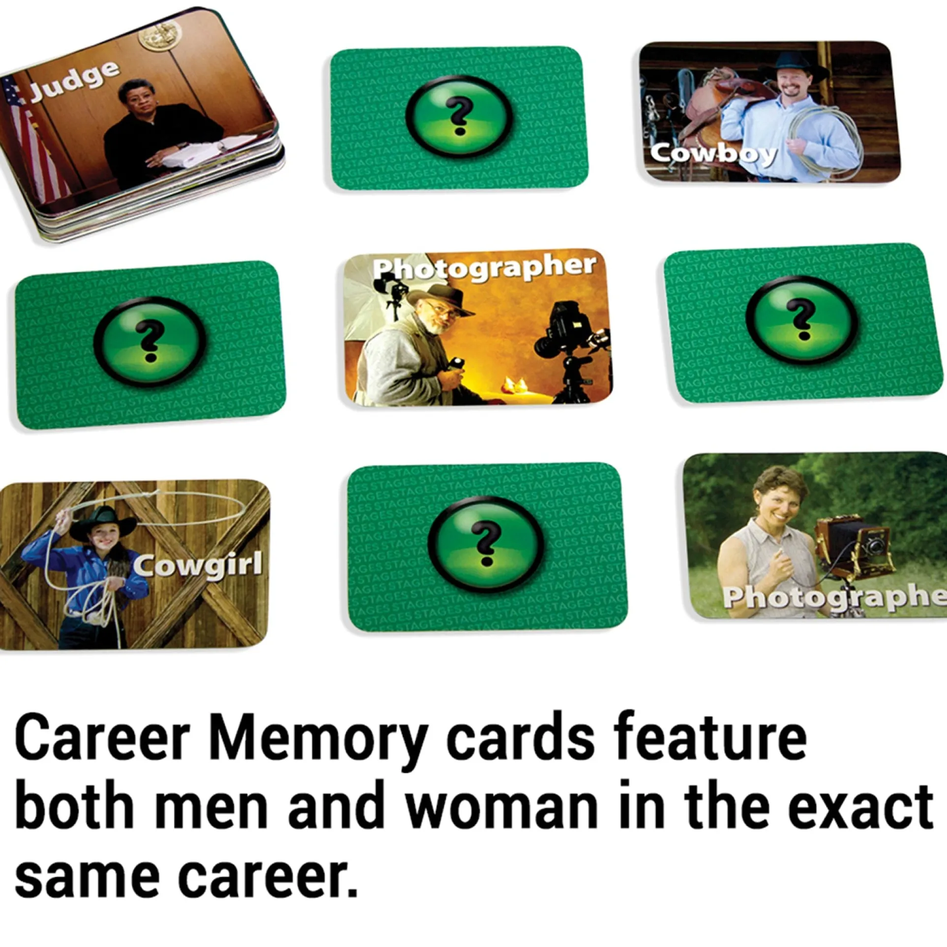 Stages Learning Memory Match - Careers Photographic Game - Triple Pack