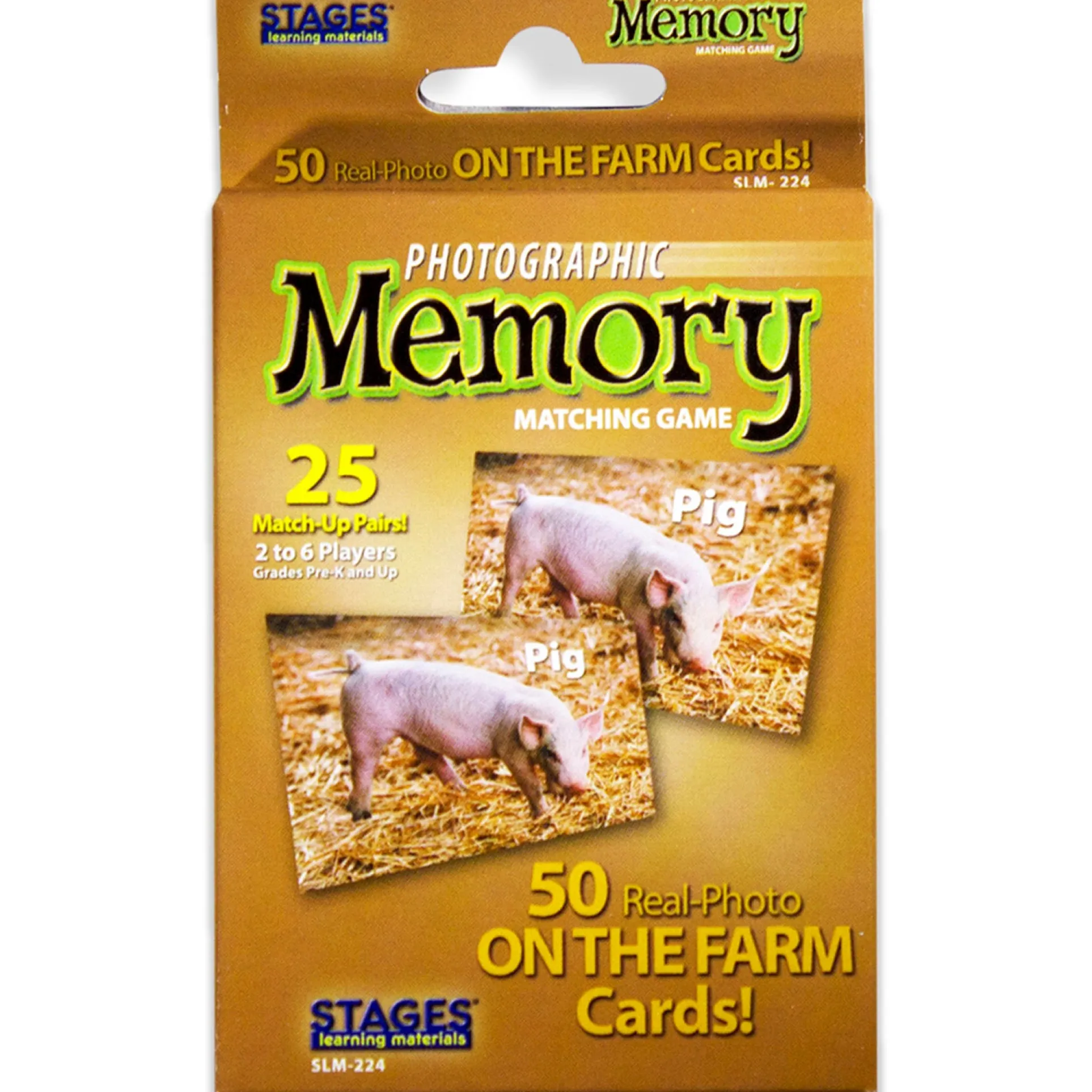 Stages Learning On the Farm Photographic Memory Matching Game - 3-Pack