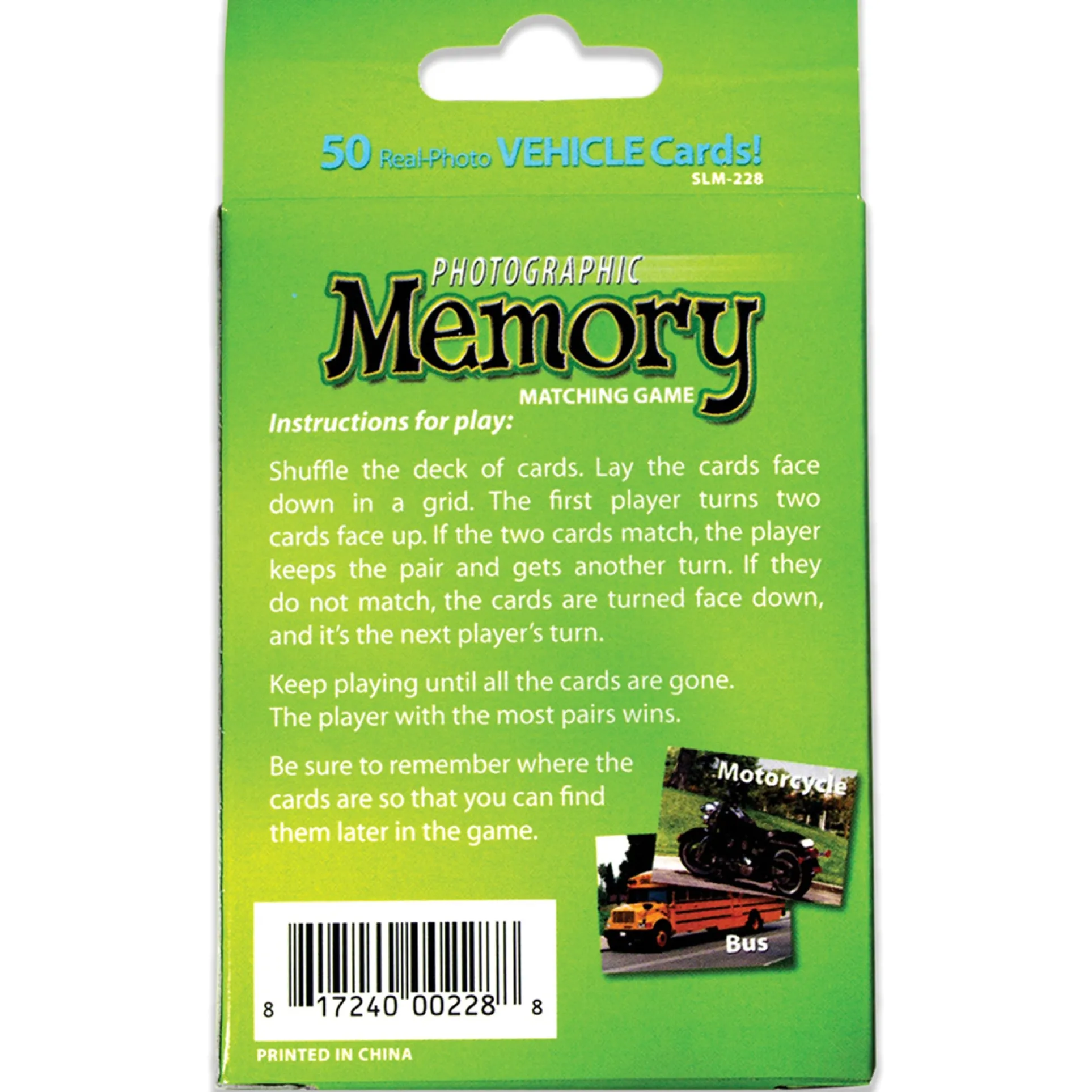 Stages Learning Photographic Memory Match Game - Vehicles Edition - 3 Pack