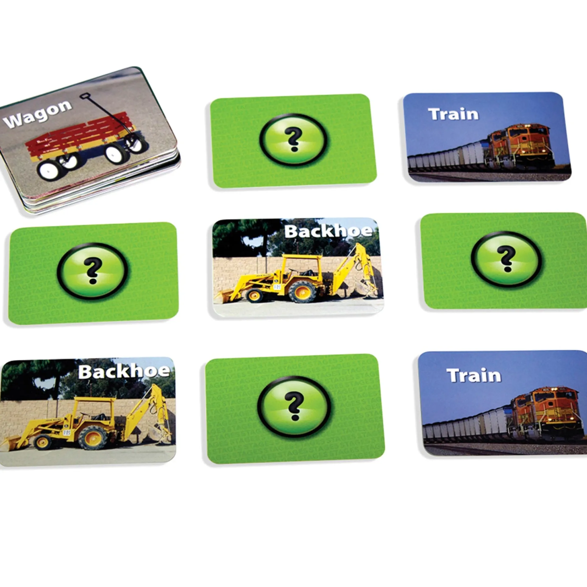 Stages Learning Photographic Memory Match Game - Vehicles Edition - 3 Pack