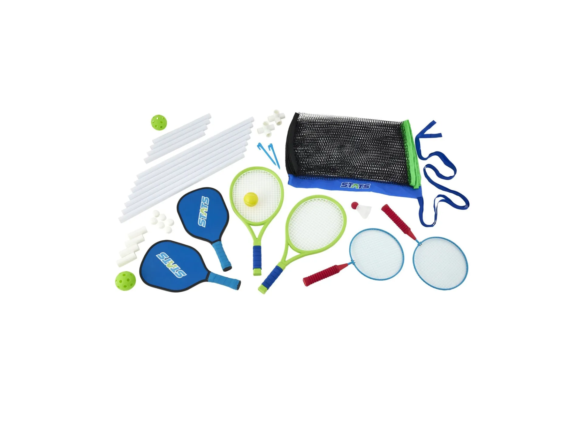 Stats All-Star 3-in-1 Pickleball, Badminton & Tennis Sports Combo Set