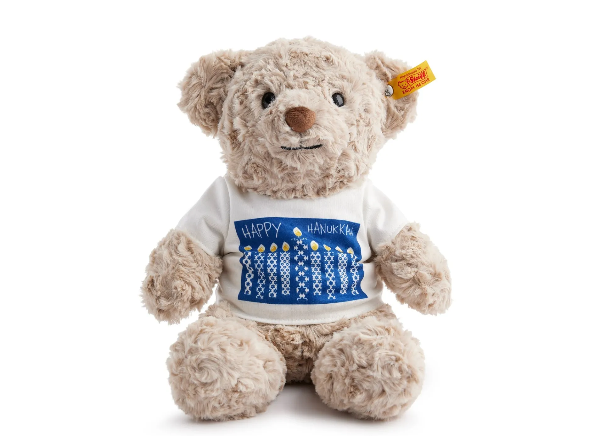 Steiff Honey Holiday Medium 11 inch Plush Teddy Bear - Golden