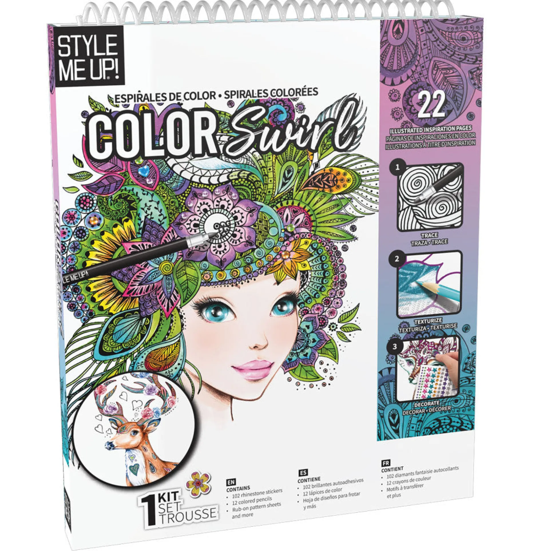 Style Me Up Cool Swirl Deluxe Art Kit for Kids