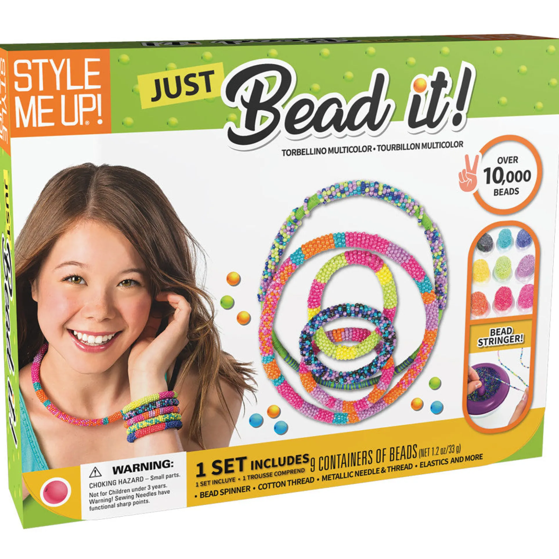 Style Me Up Just Bead It Deluxe DIY Jewelry Making Kit for Kids