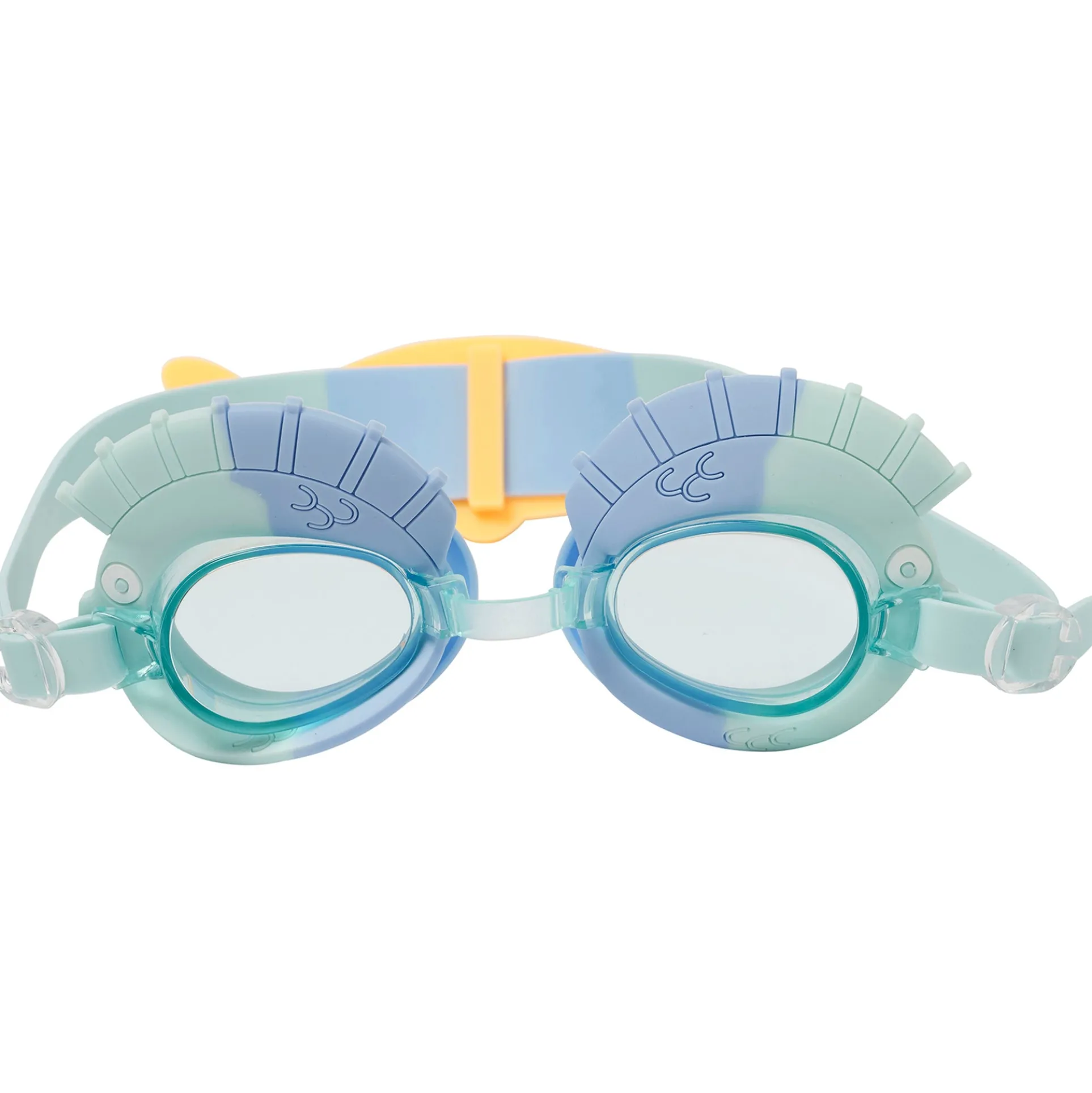 Sunnylife Aqua Blue Finn the Fish Kids Swim Goggles - One Size