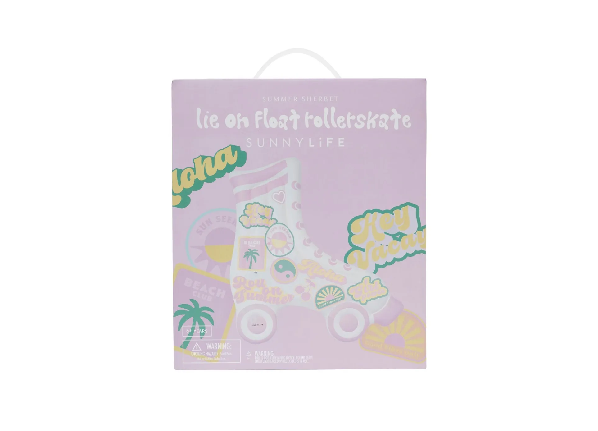 Sunnylife Kids Roller Skate Pool Float - Summer Sherbert Lie-On Lounge