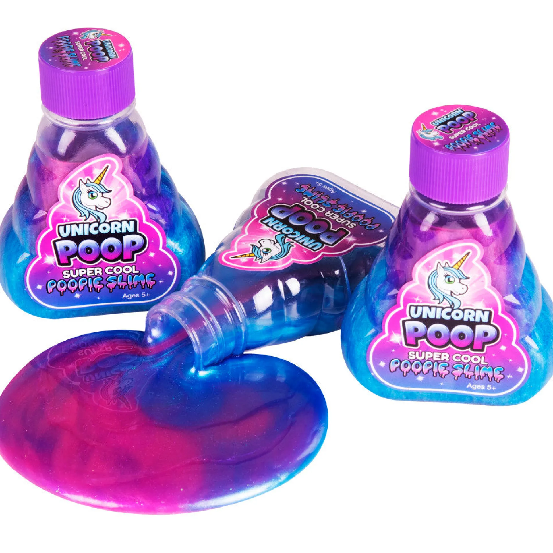 Super Cool Slime Unicorn-Themed Metallic Slime Kit - Pink, Purple, Blue