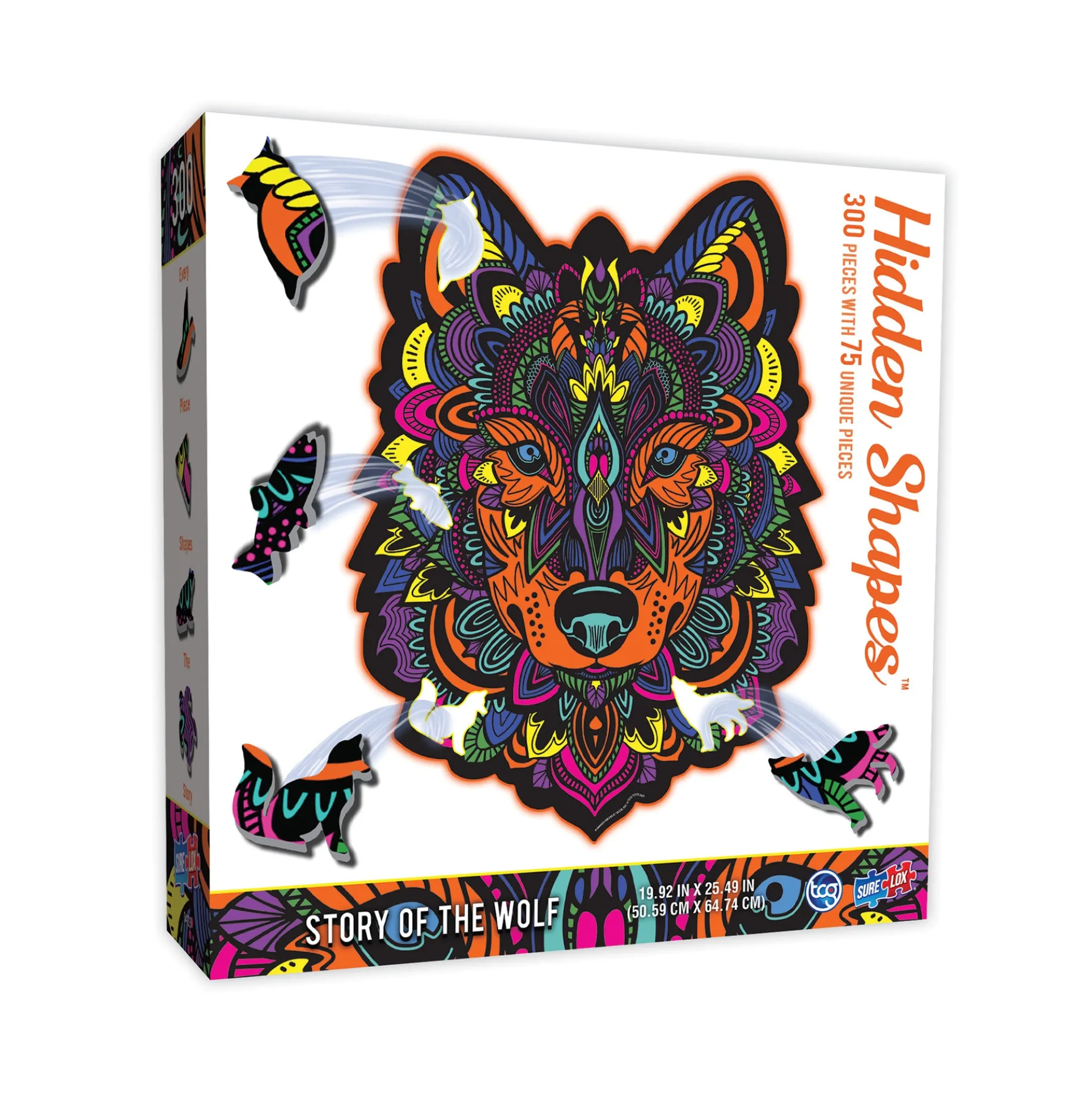 Sure-Lox Hidden Shapes Wolf Jigsaw Puzzle - 300 pc