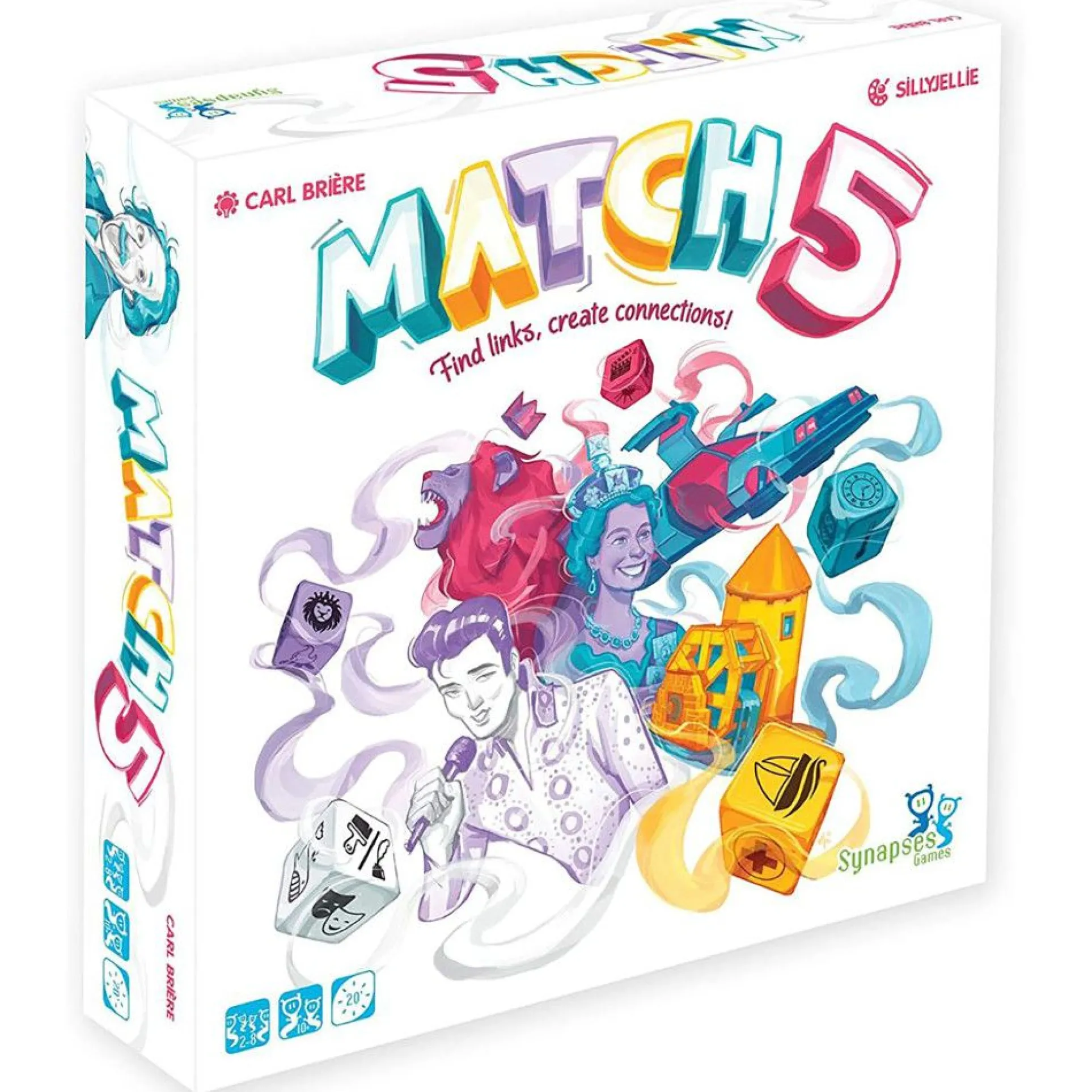 Synapses Games Match 5 Creative Word Linking Board Game