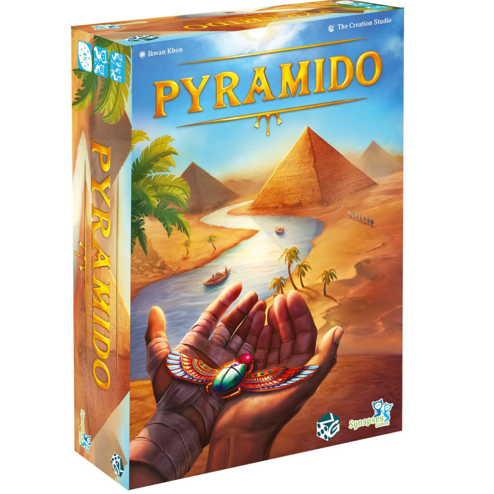 Synapses Games: Pyramido Strategic Pyramid Building Board Game