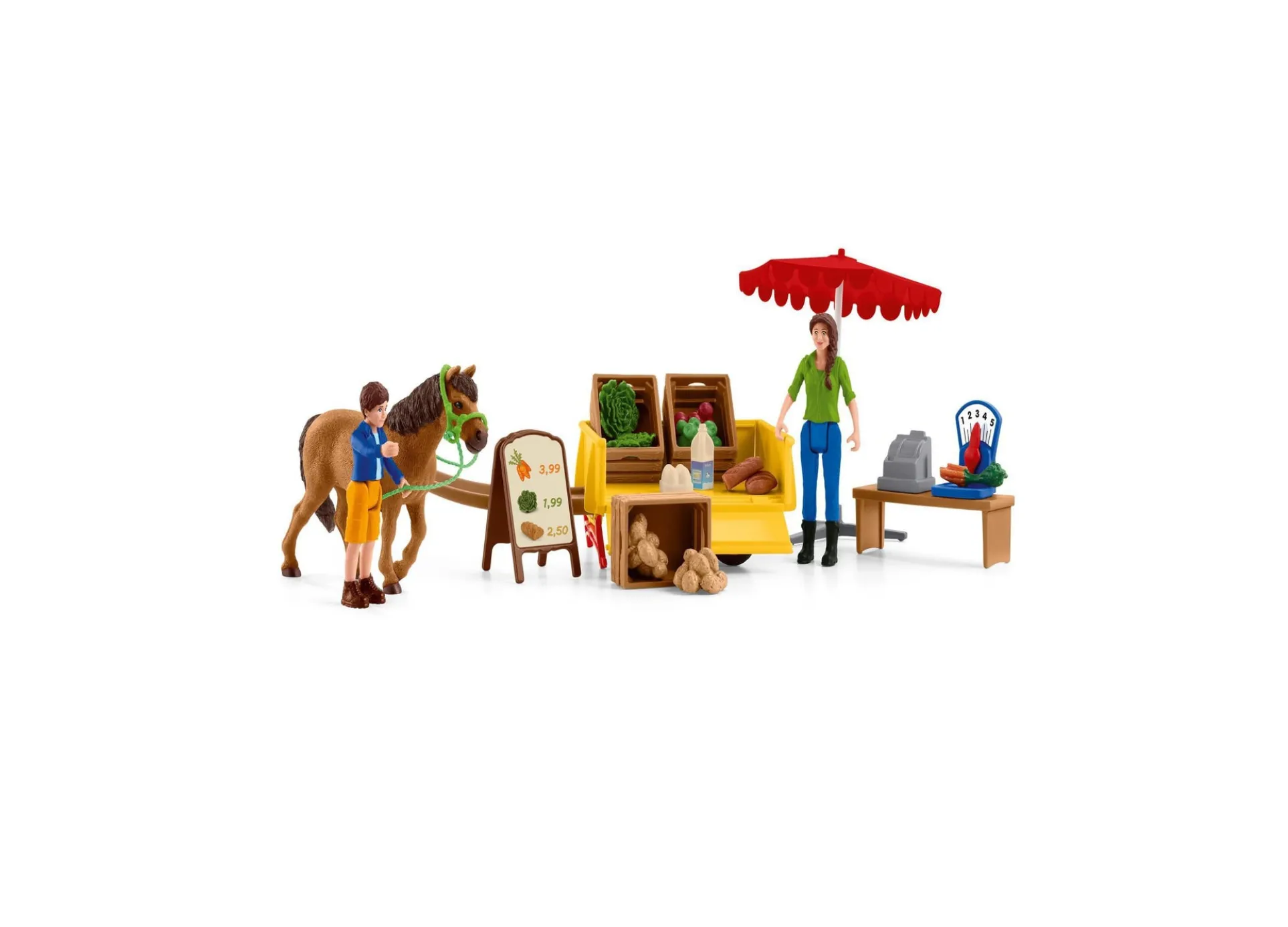 Schleich Farm World Sunny Day Mobile Farm Stand Playset