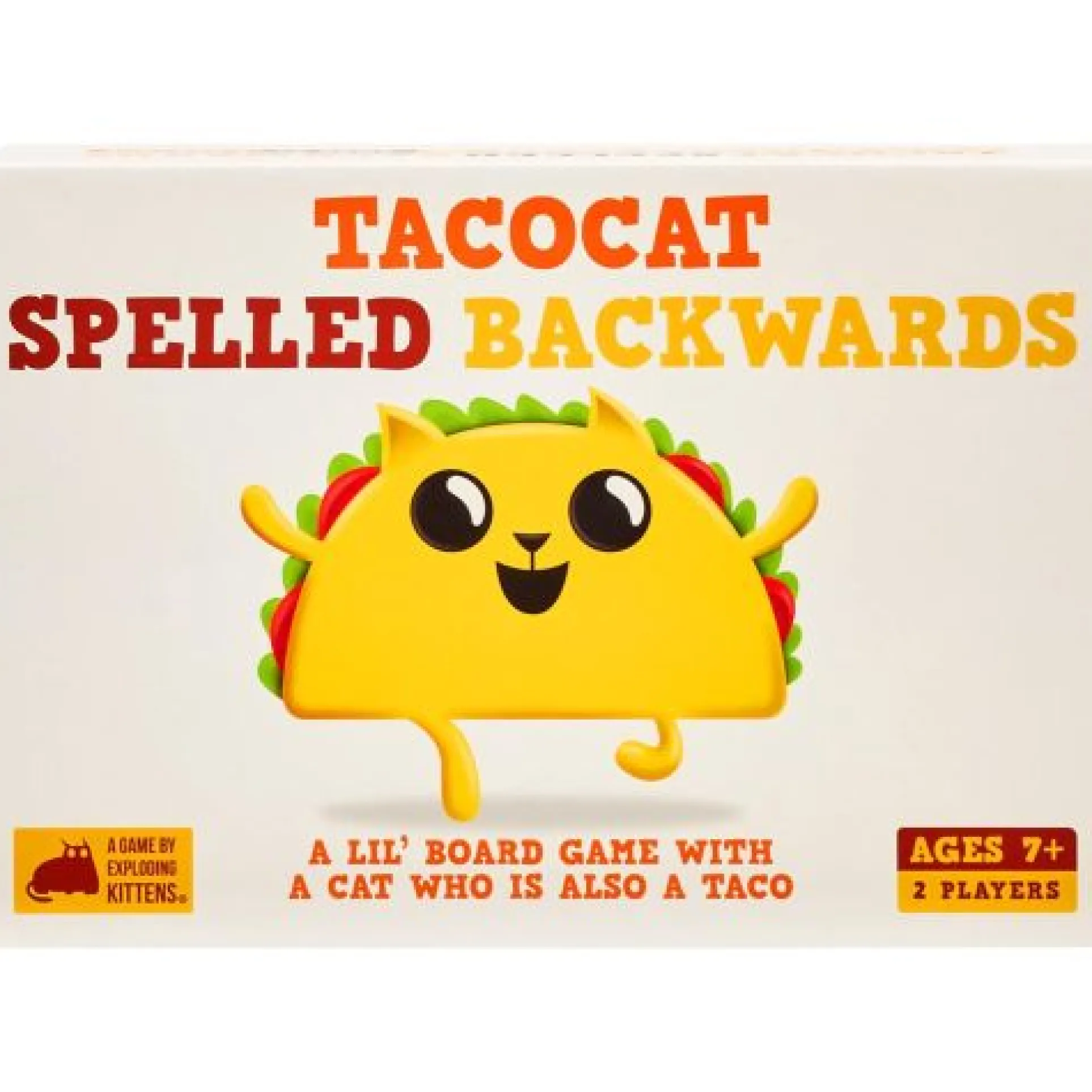 Tacocat Spelled Backwards Palindrome Duel Board Game