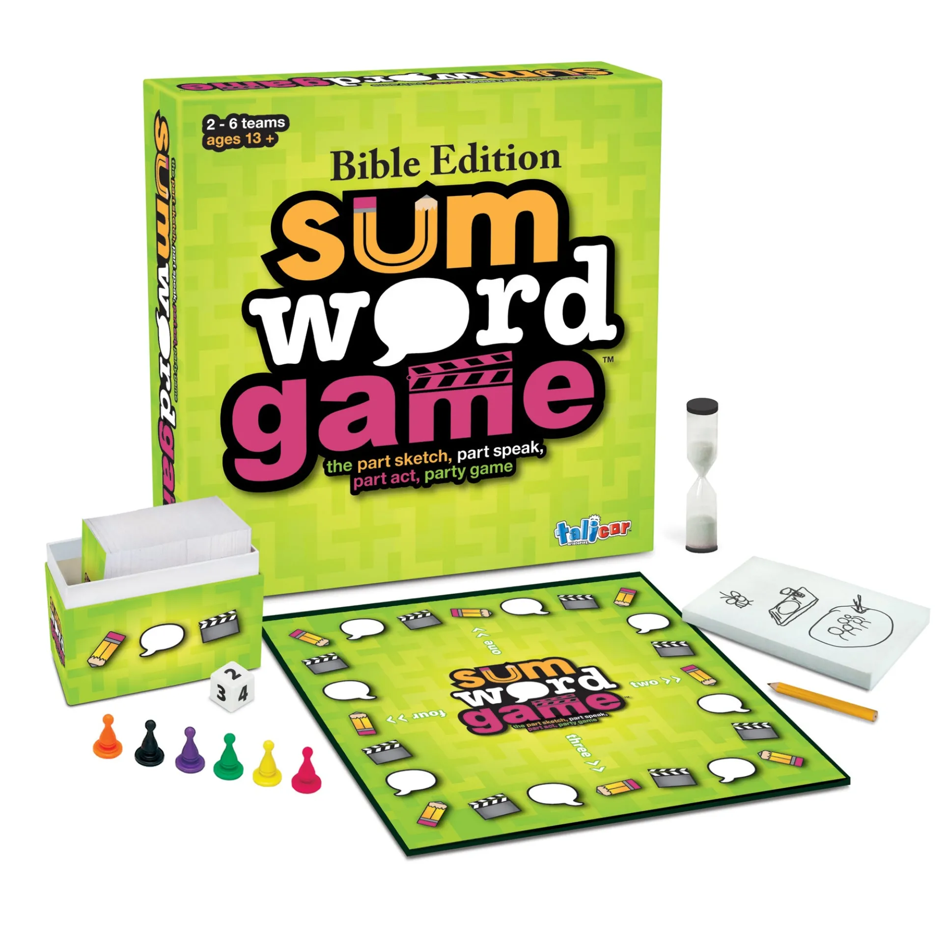 Talicor Sum Word Game Bible Edition - Educational Christian Game for Teens