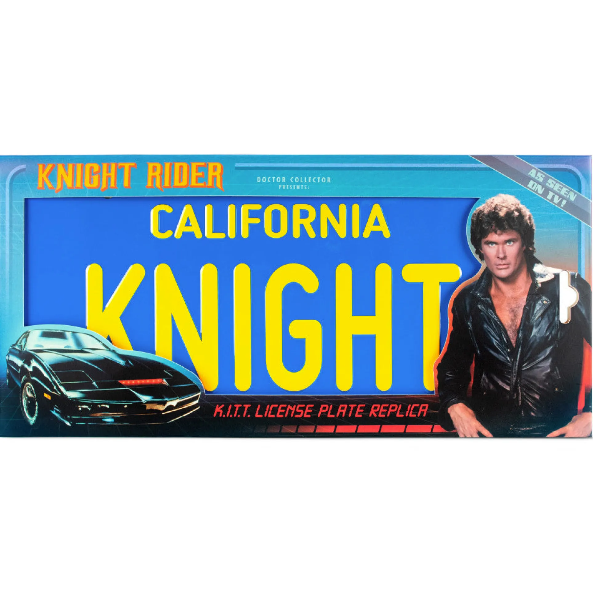 Doctor Collector Knight Rider 1:1 Scale K.I.T.T. License Plate Replica