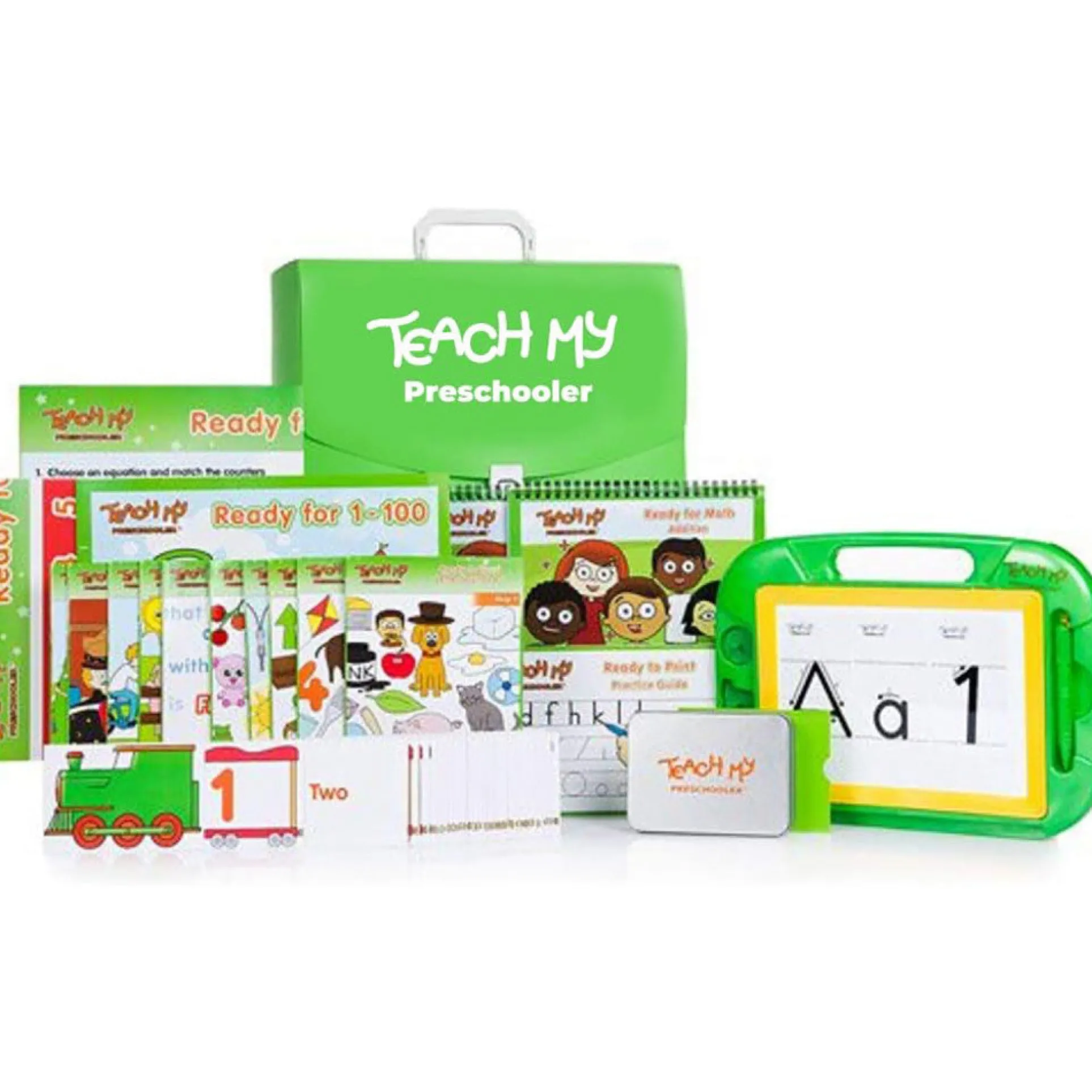 Teach My Preschooler Learning Kit - Screen Free Education in Math, Reading & More