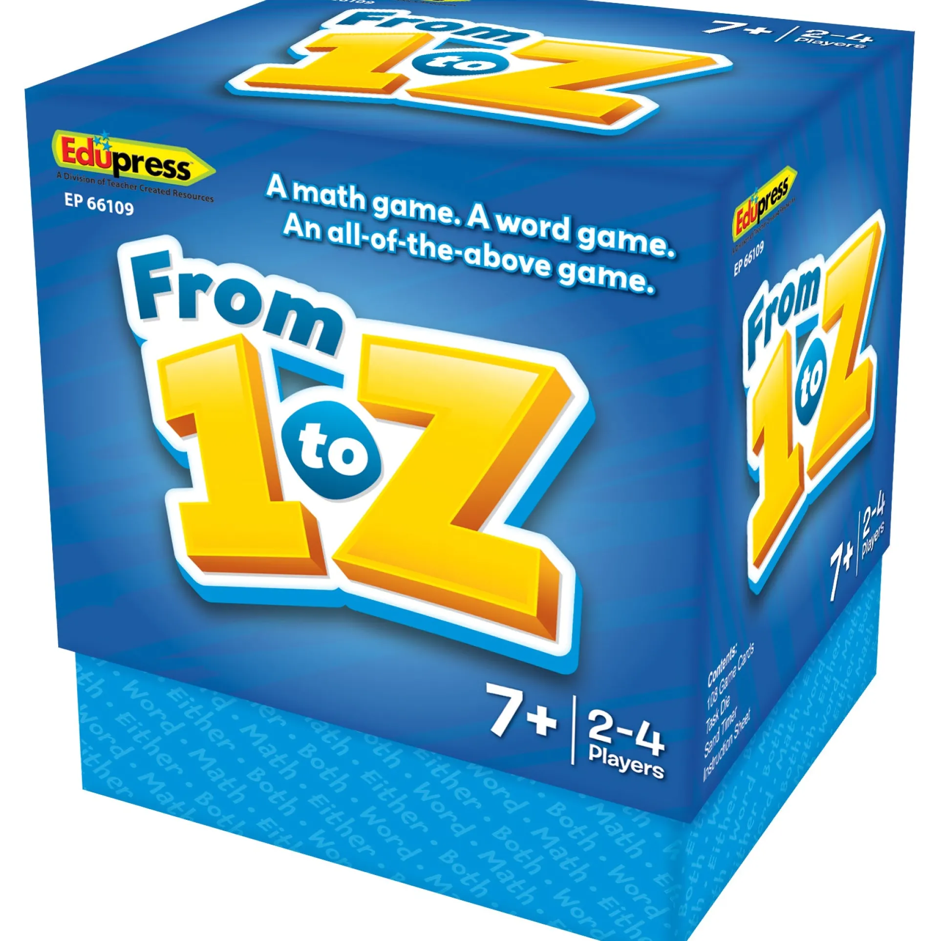 Teacher Created Resources From 1 to Z - Educational Card Game