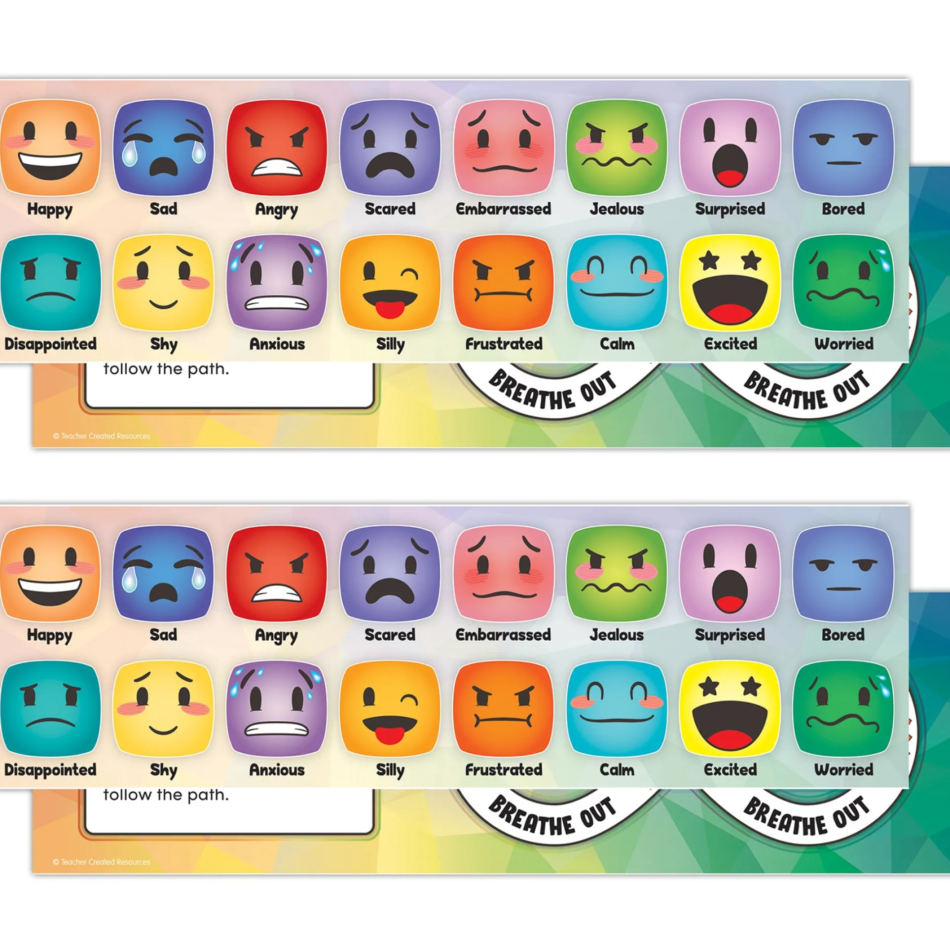 Teacher Created Resources Social-Emotional Learning Mood Meters - Set of 72
