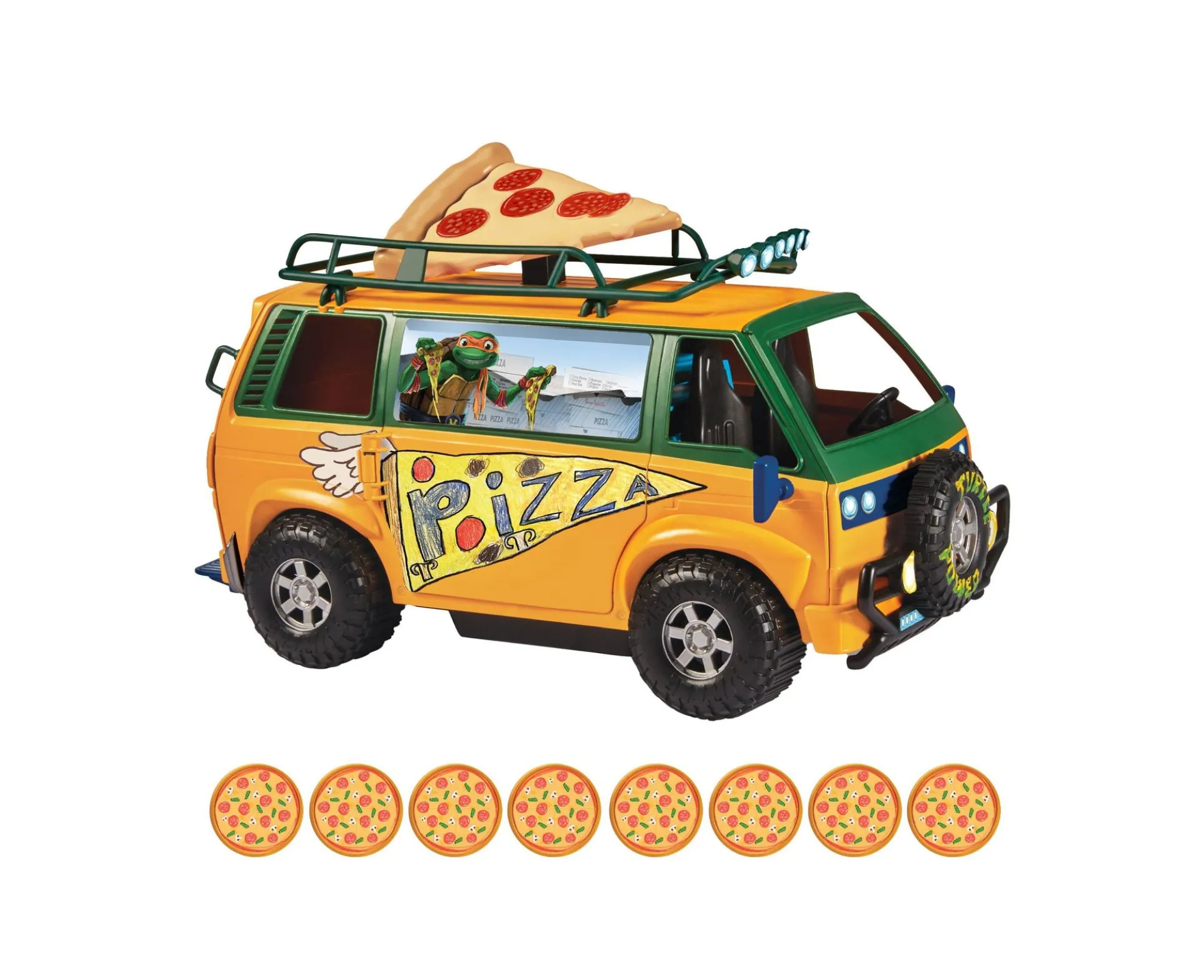 Teenage Mutant Ninja Turtles Mutant Mayhem PizzaFire Van with Motorized Launcher