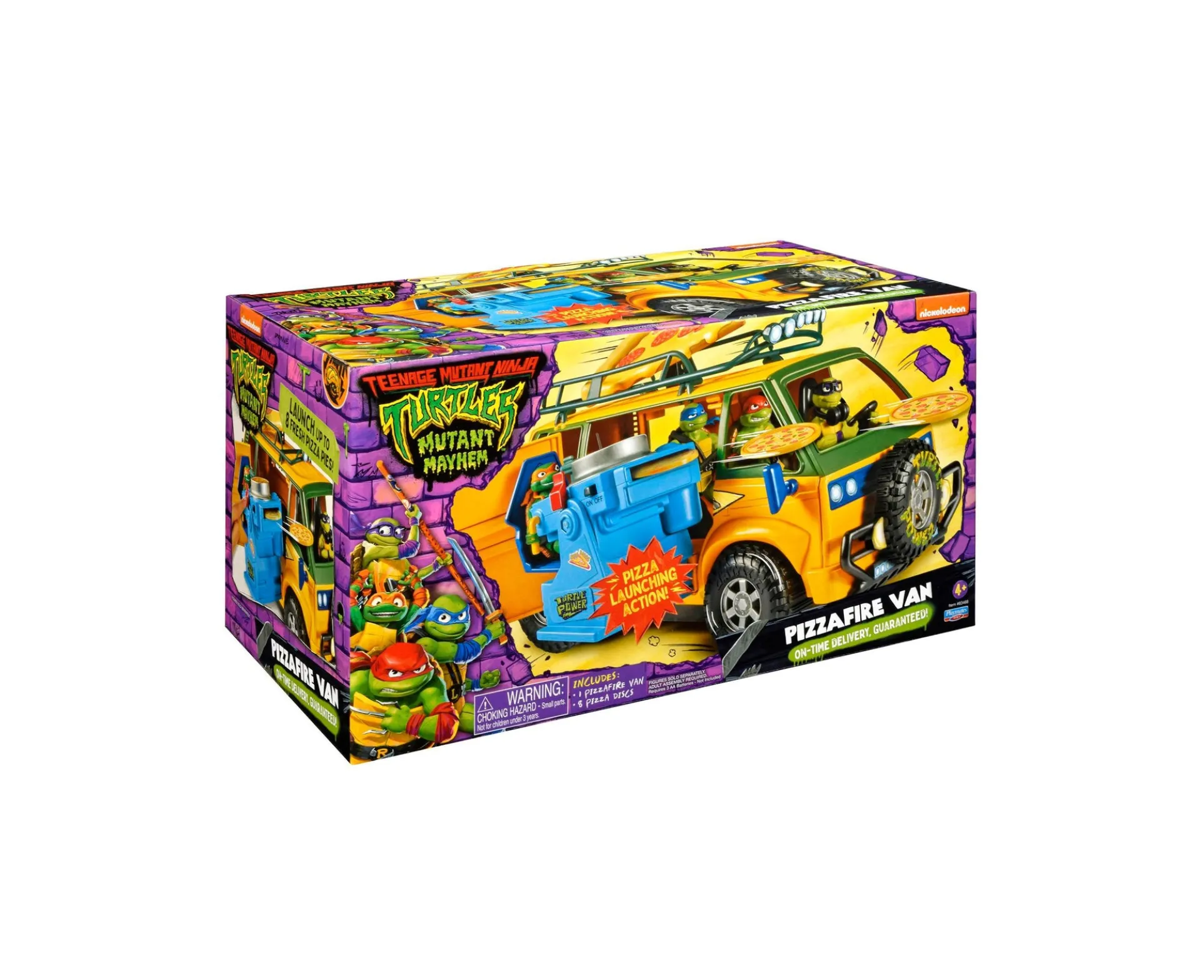 Teenage Mutant Ninja Turtles Mutant Mayhem PizzaFire Van with Motorized Launcher