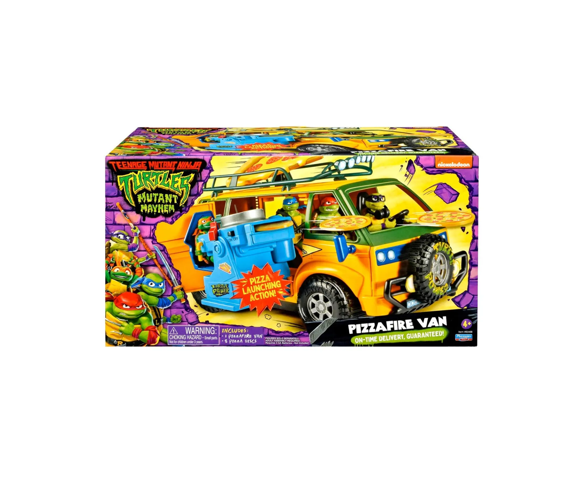 Teenage Mutant Ninja Turtles Mutant Mayhem PizzaFire Van with Motorized Launcher