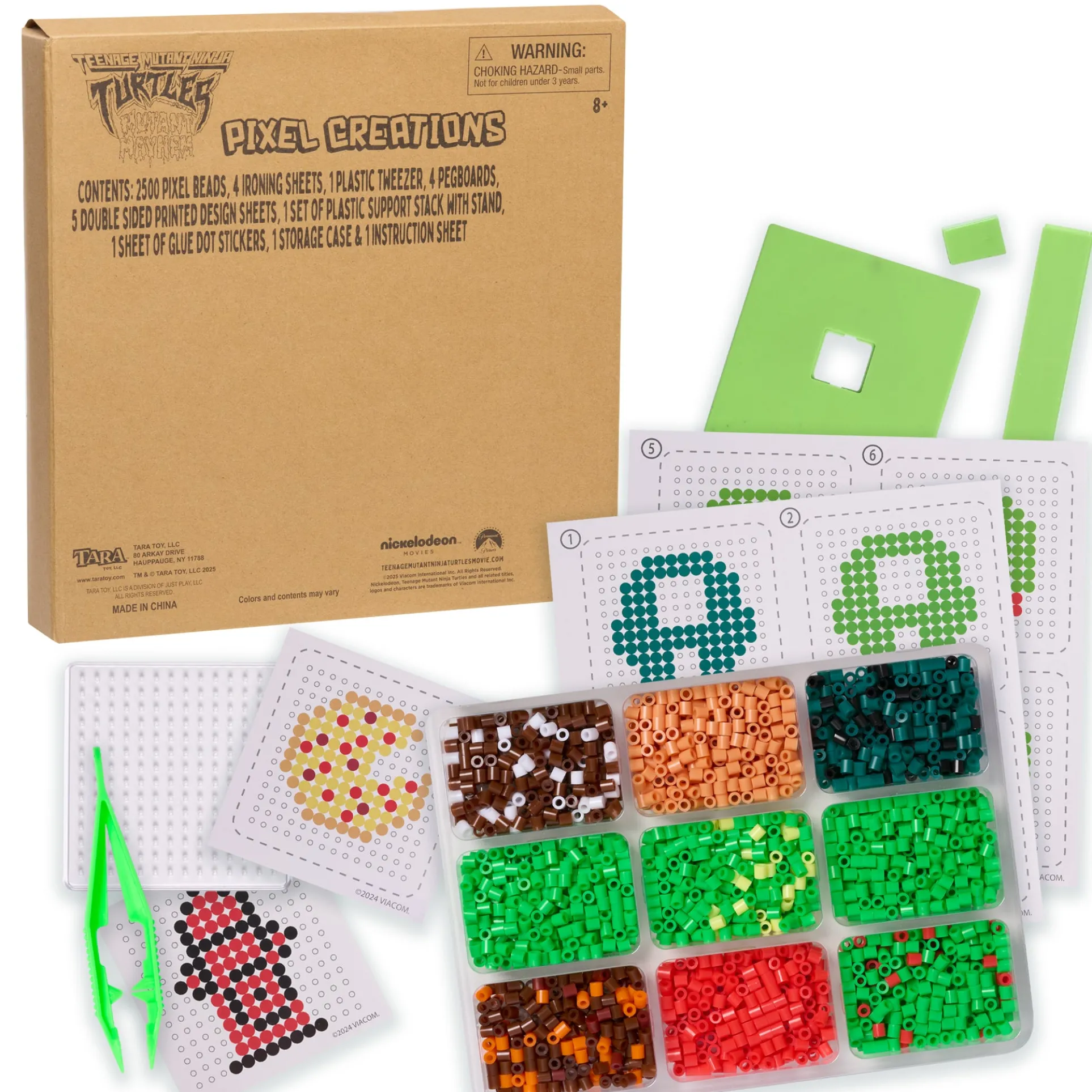 Teenage Mutant Ninja Turtles 3D Pixel Art Bead Set - 2500 Pieces