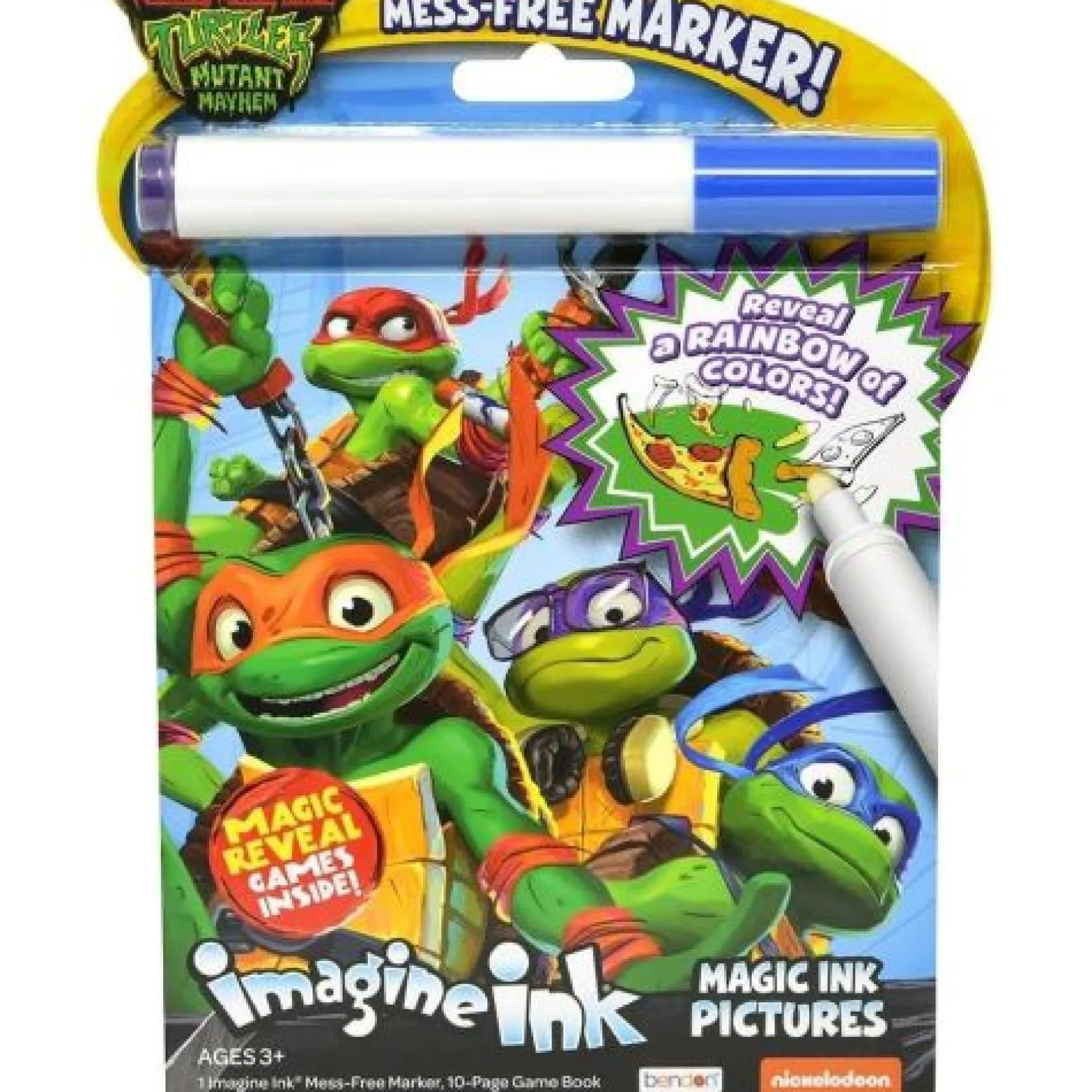 Teenage Mutant Ninja Turtles Imagine Ink Mess-Free Magic Marker and Book