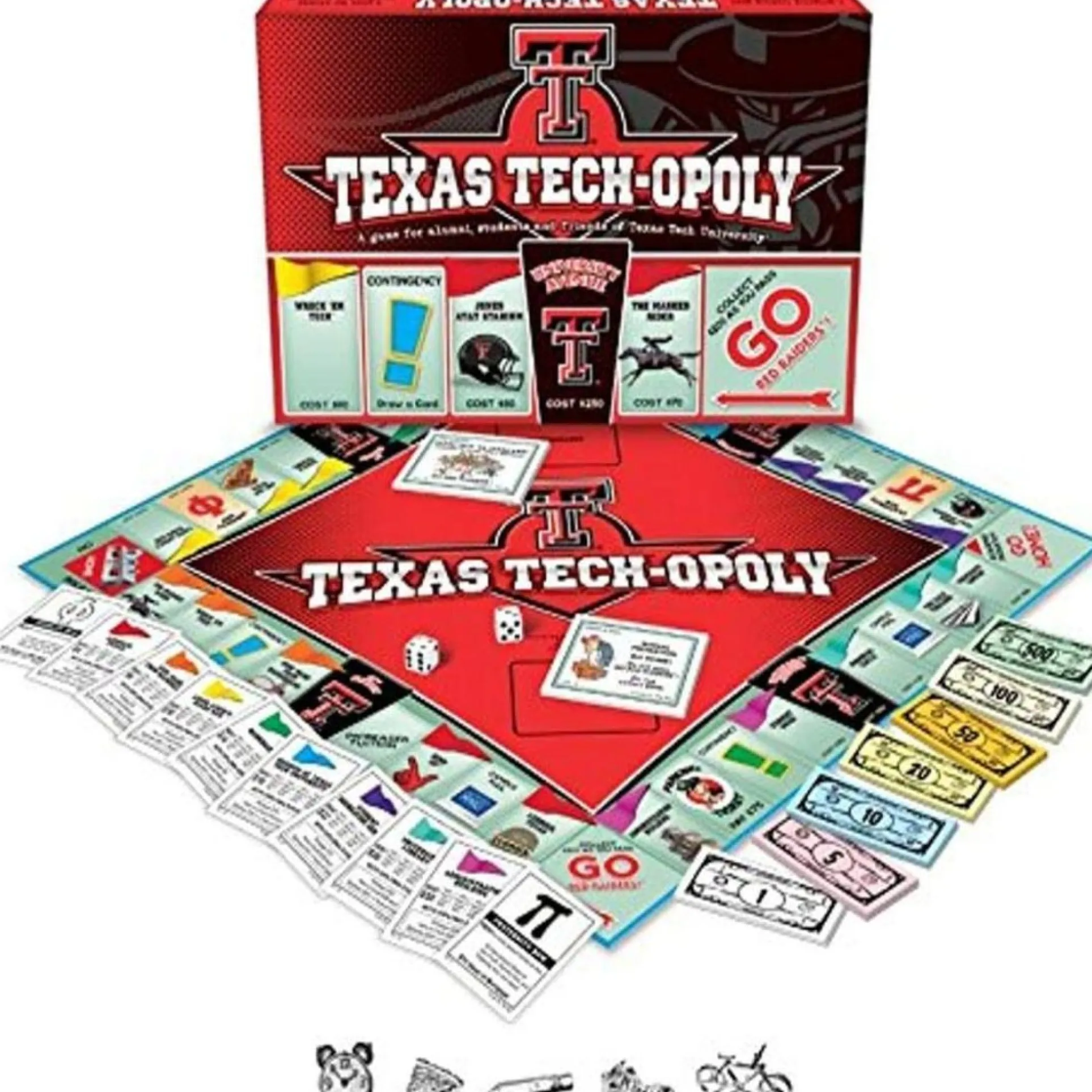 Texas Tech University Edition Texas Tech-Opoly Board Game