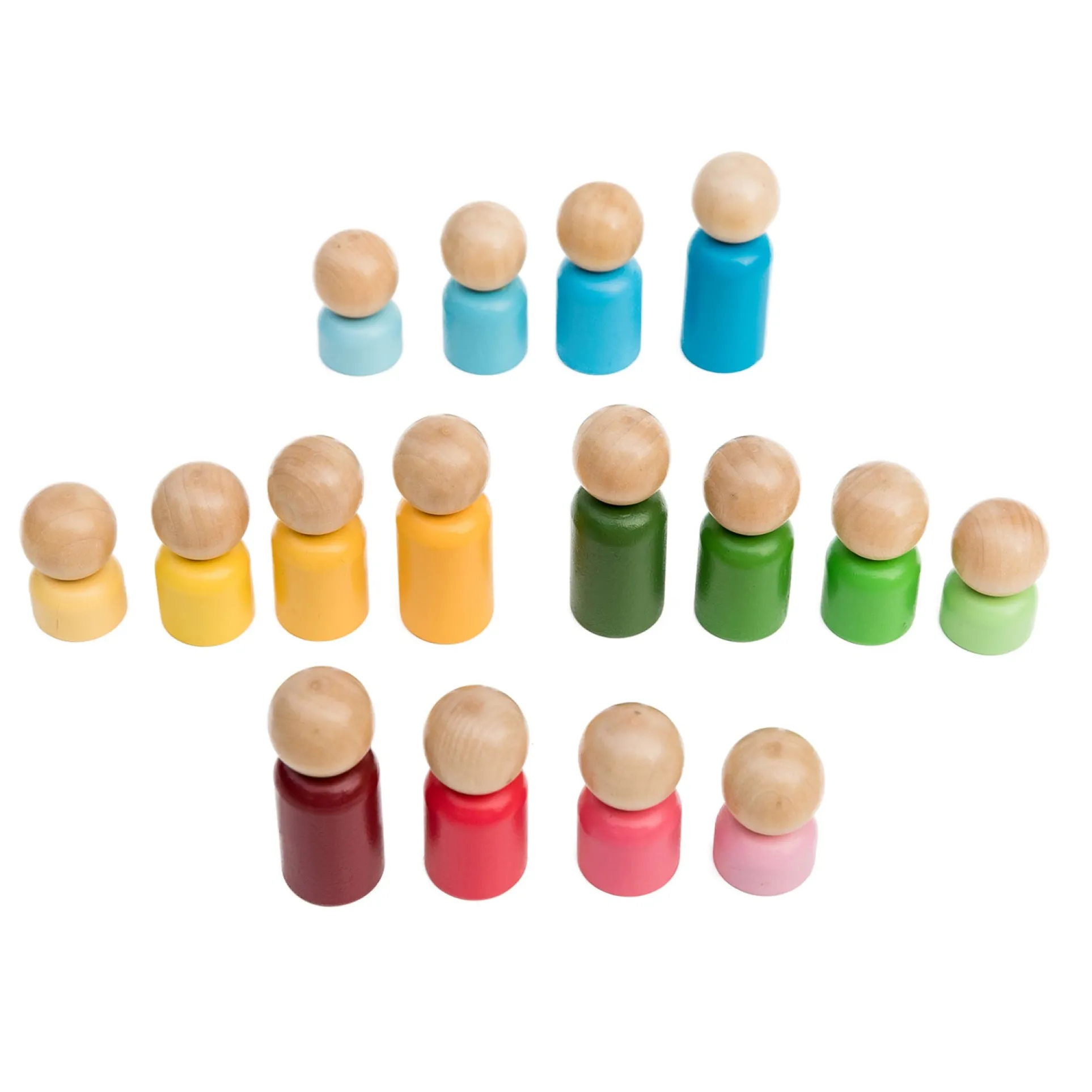 The Freckled Frog Rainbow Families - Imaginative Wooden Playset