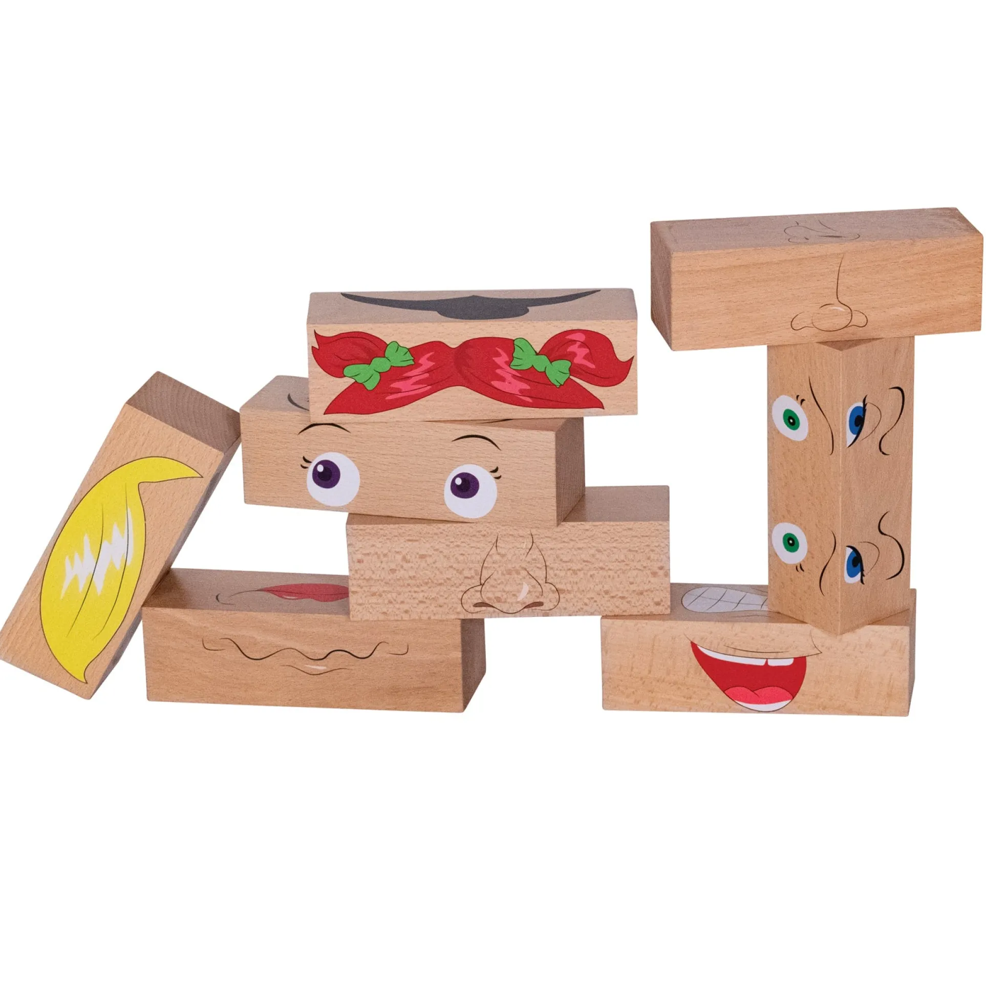 The Freckled Frog How Am I Feeling Blocks - Emotional Learning Set of 8