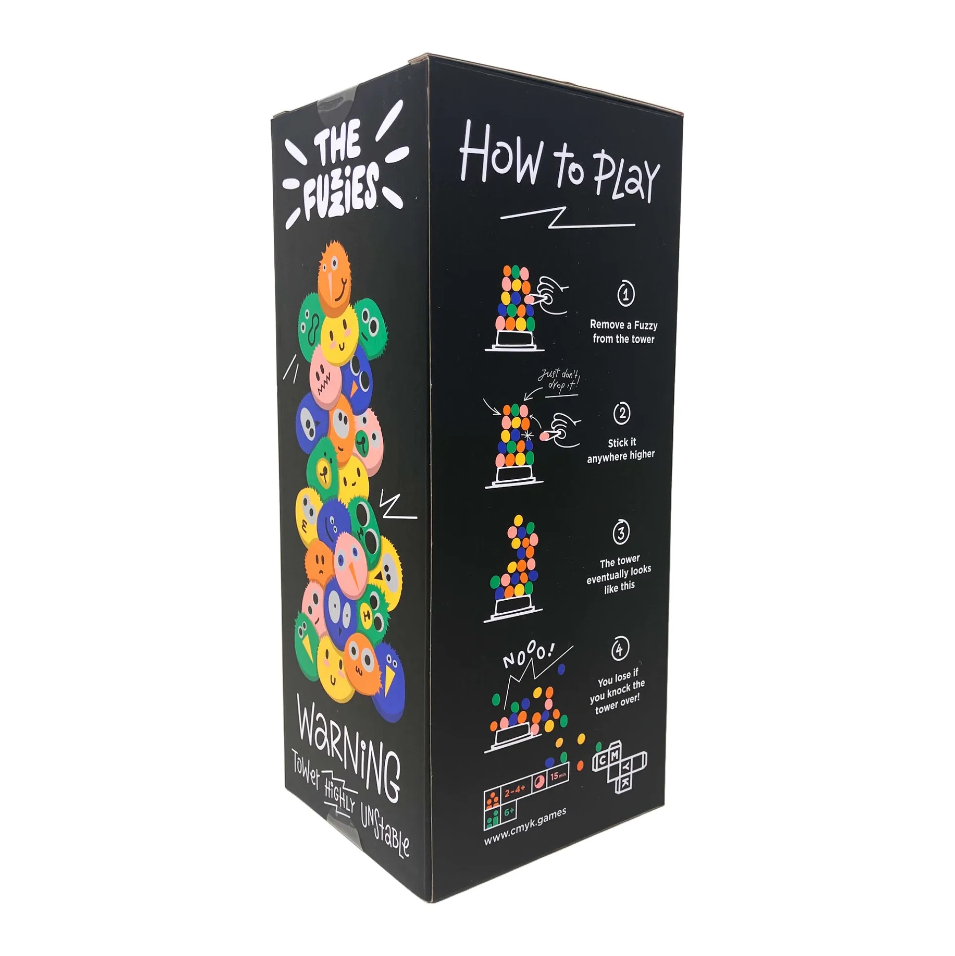 The Fuzzies Colorful Tower Stacking Family Game