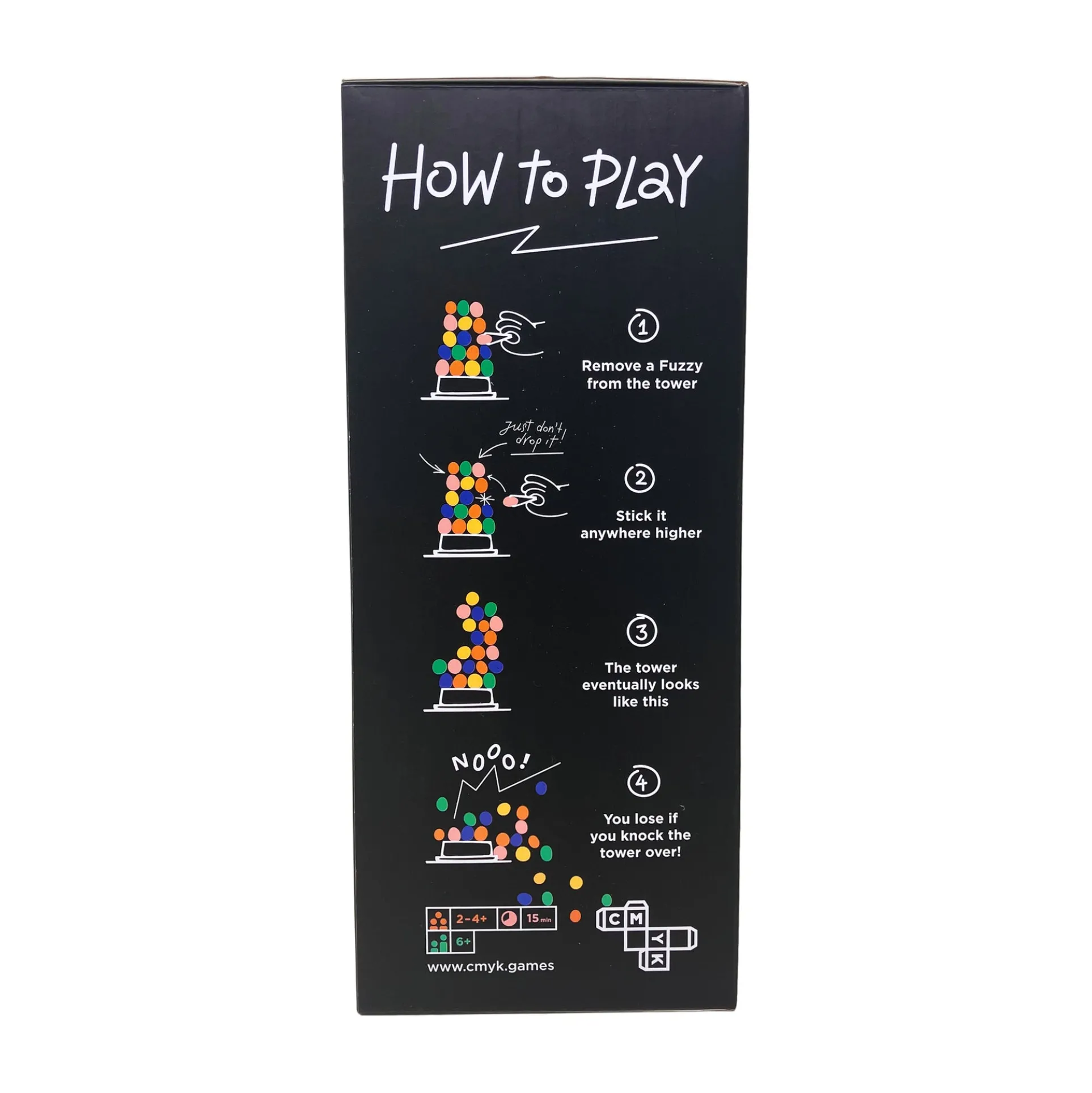 The Fuzzies Colorful Tower Stacking Family Game