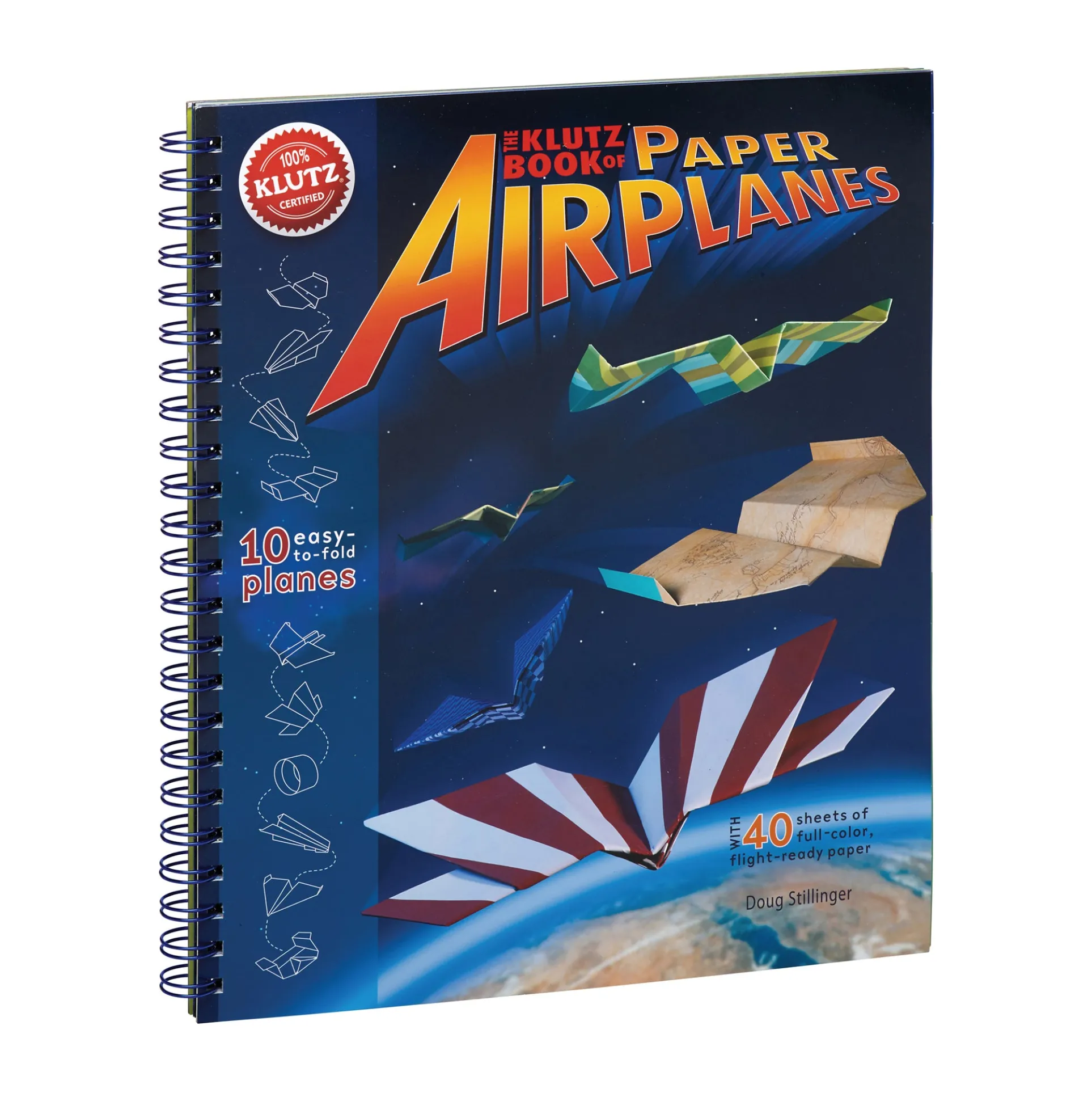 The Klutz Book of High-Performance Paper Airplanes Spiral-bound Craft Kit