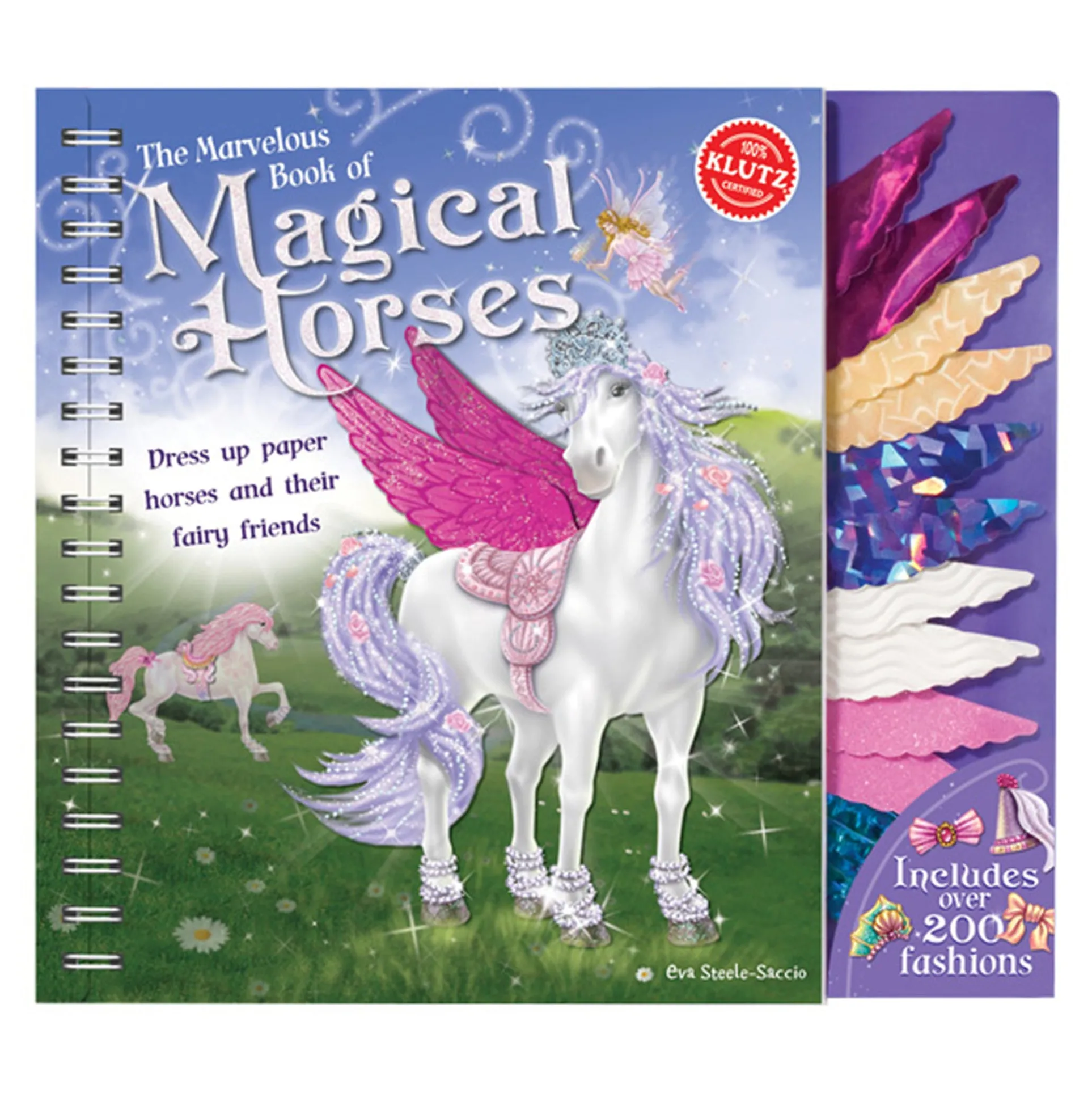The Marvelous Book of Magical Horses Art and Craft Kit with 6 Paper Ponies