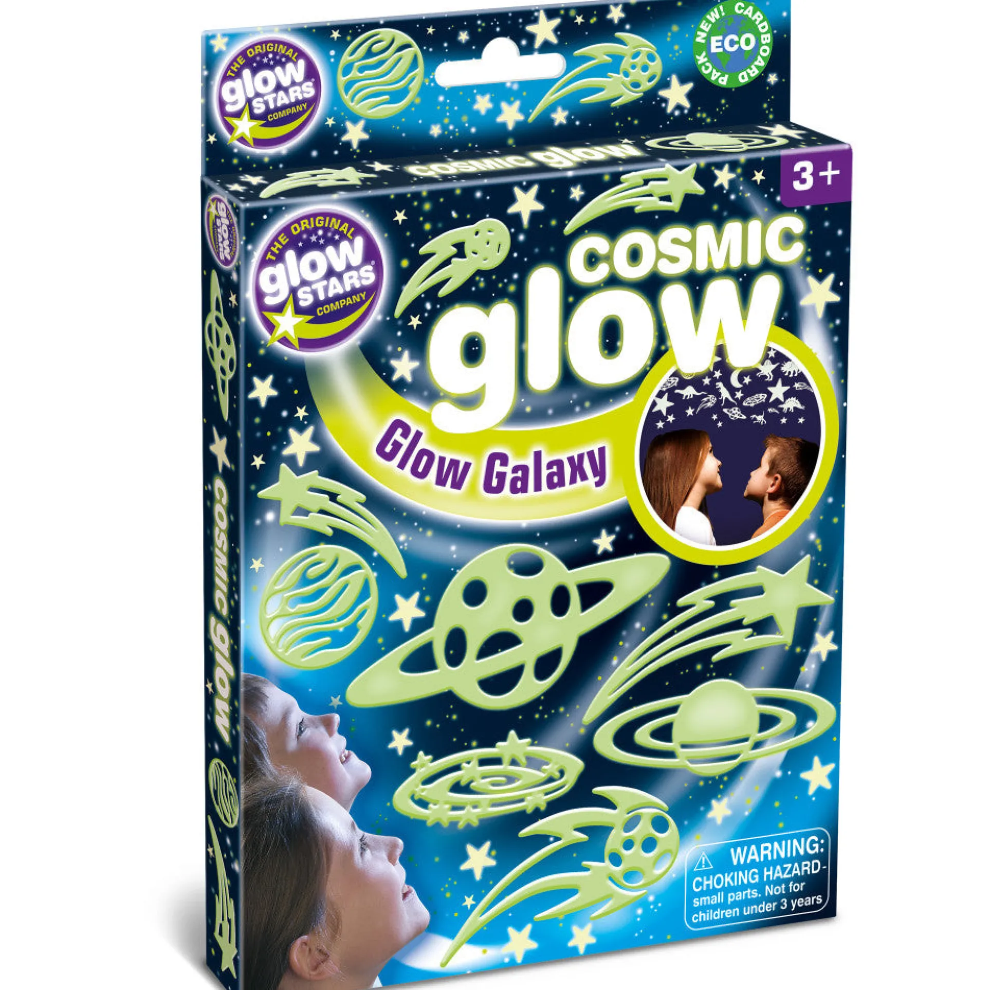 The Original Glowstars Cosmic Glow Galaxy - Glow-In-The-Dark Space Shapes