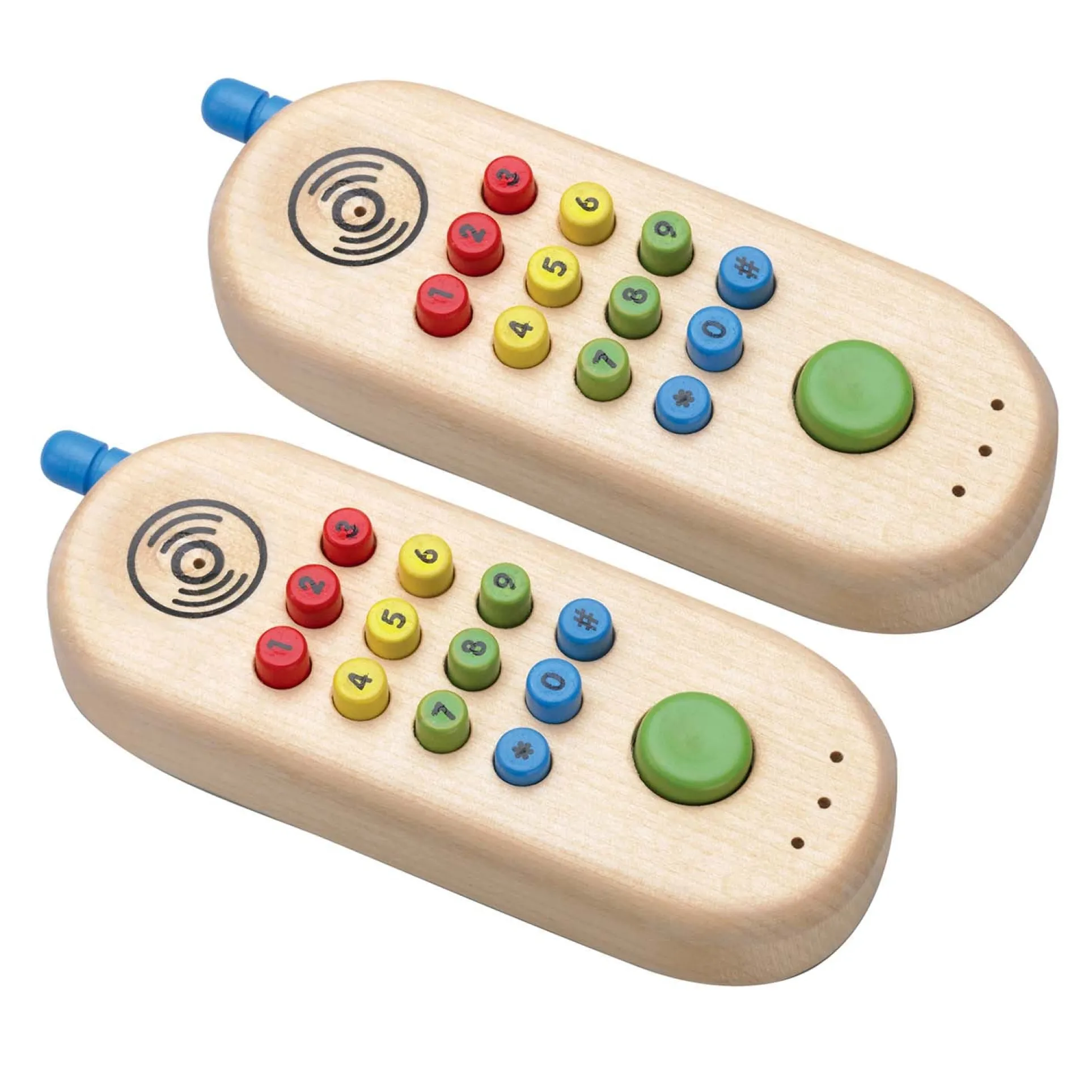 The Original Toy Company Dual Wooden Cell Phones for Toddlers