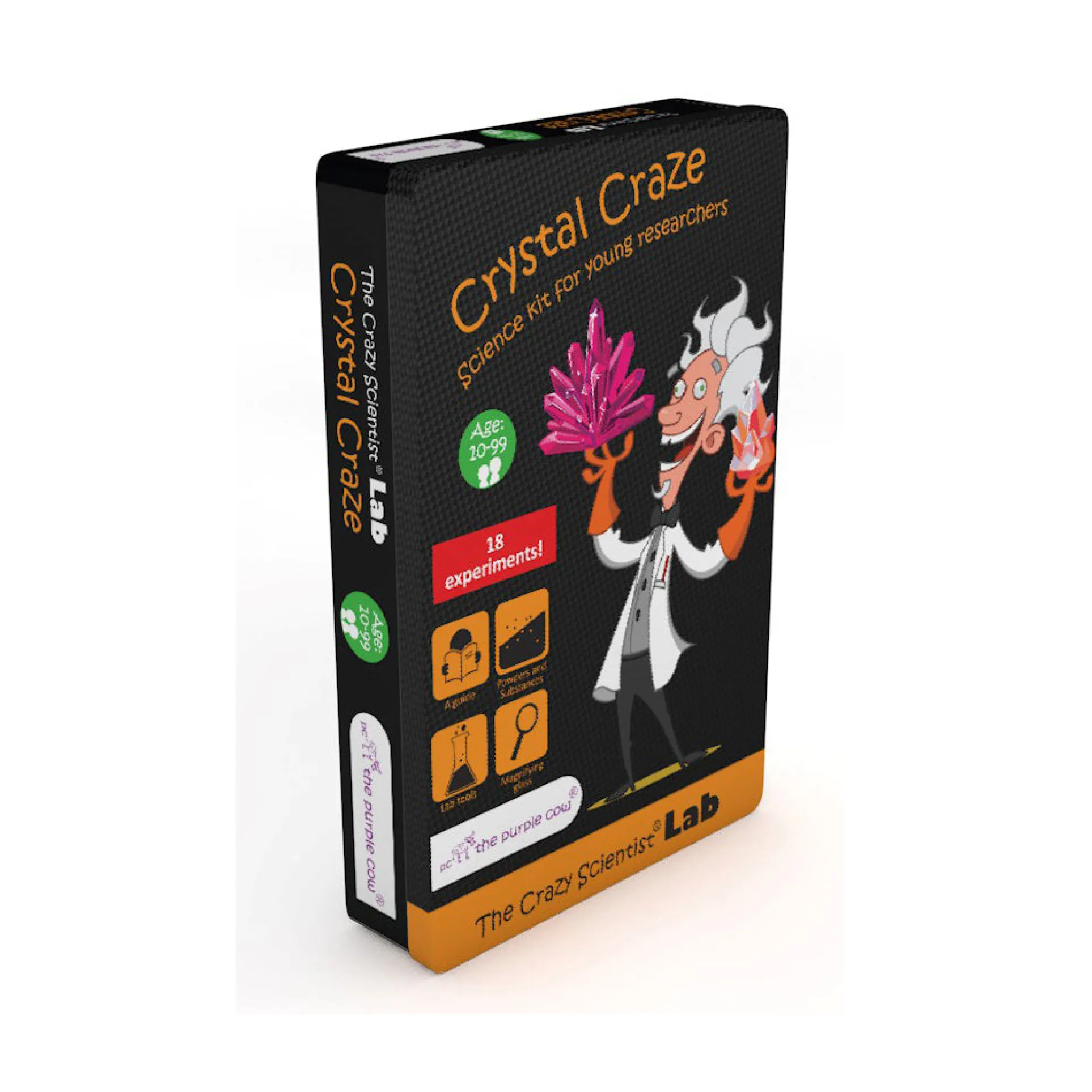 The Purple Cow The Crazy Scientist Lab Crystal Growing Kit